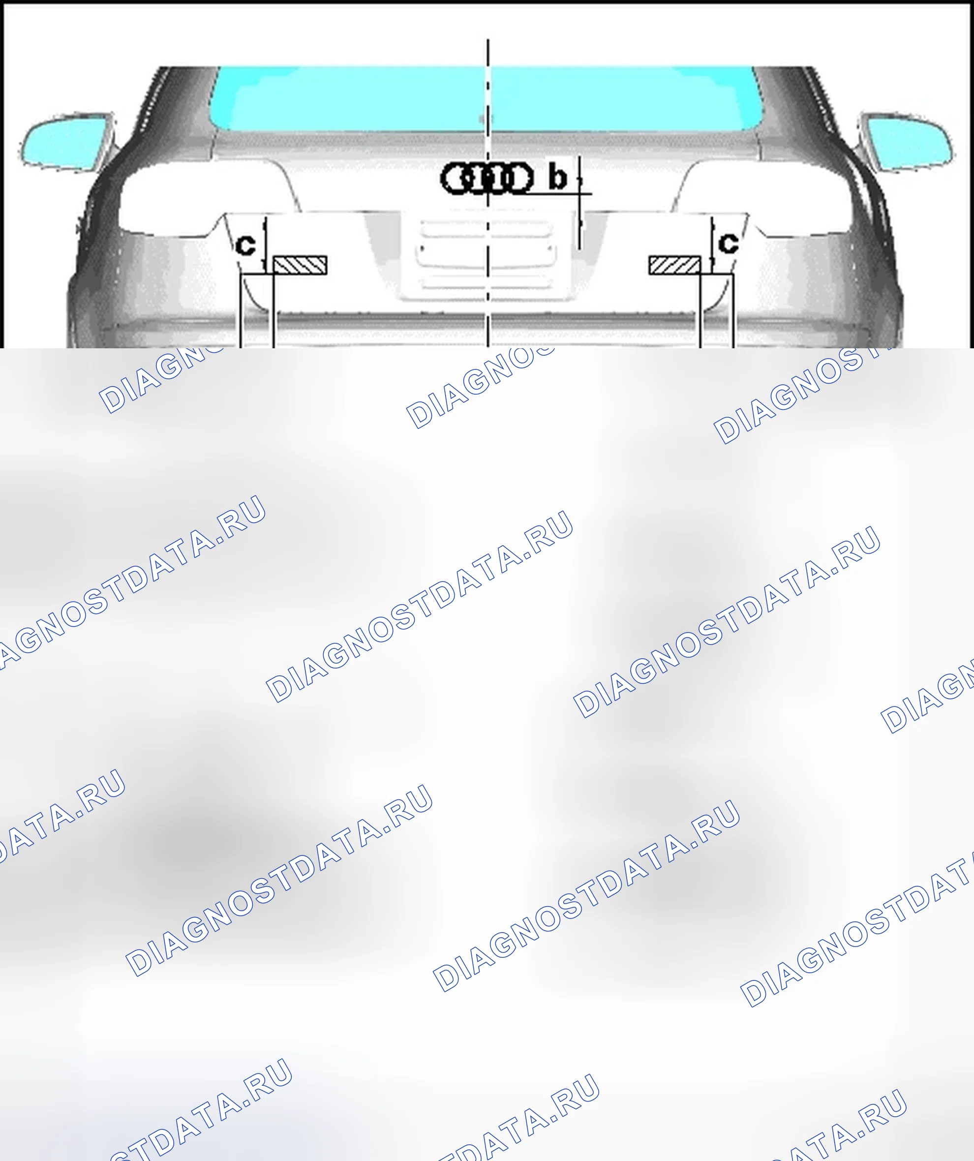 Рис. 10: ЭМБЛЕМЫ ЗАДНЕЙ КРЫШКИ. Audi A3 8P рестайлинг