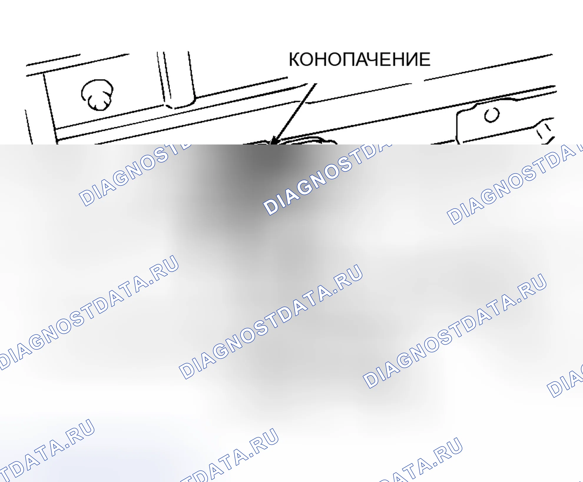 Рис. 30: < < B > > ДЕМОНТАЖ ЛЮКА В СБОРЕ. Mitsubishi Lancer IX рестайлинг