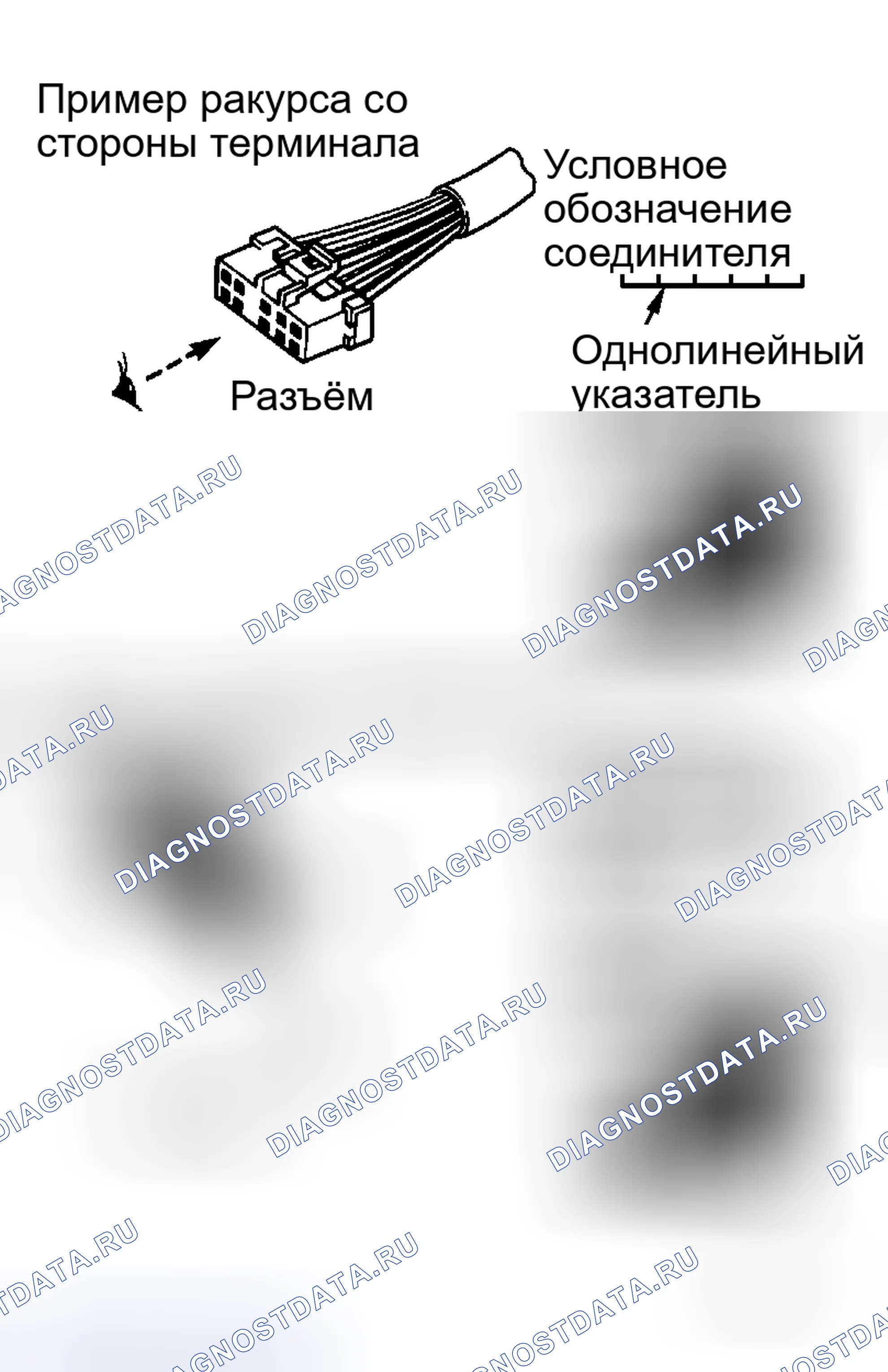 Рис. 33: ОБОЗНАЧЕНИЯ РАЗЪЕМОВ. Honda Integra I