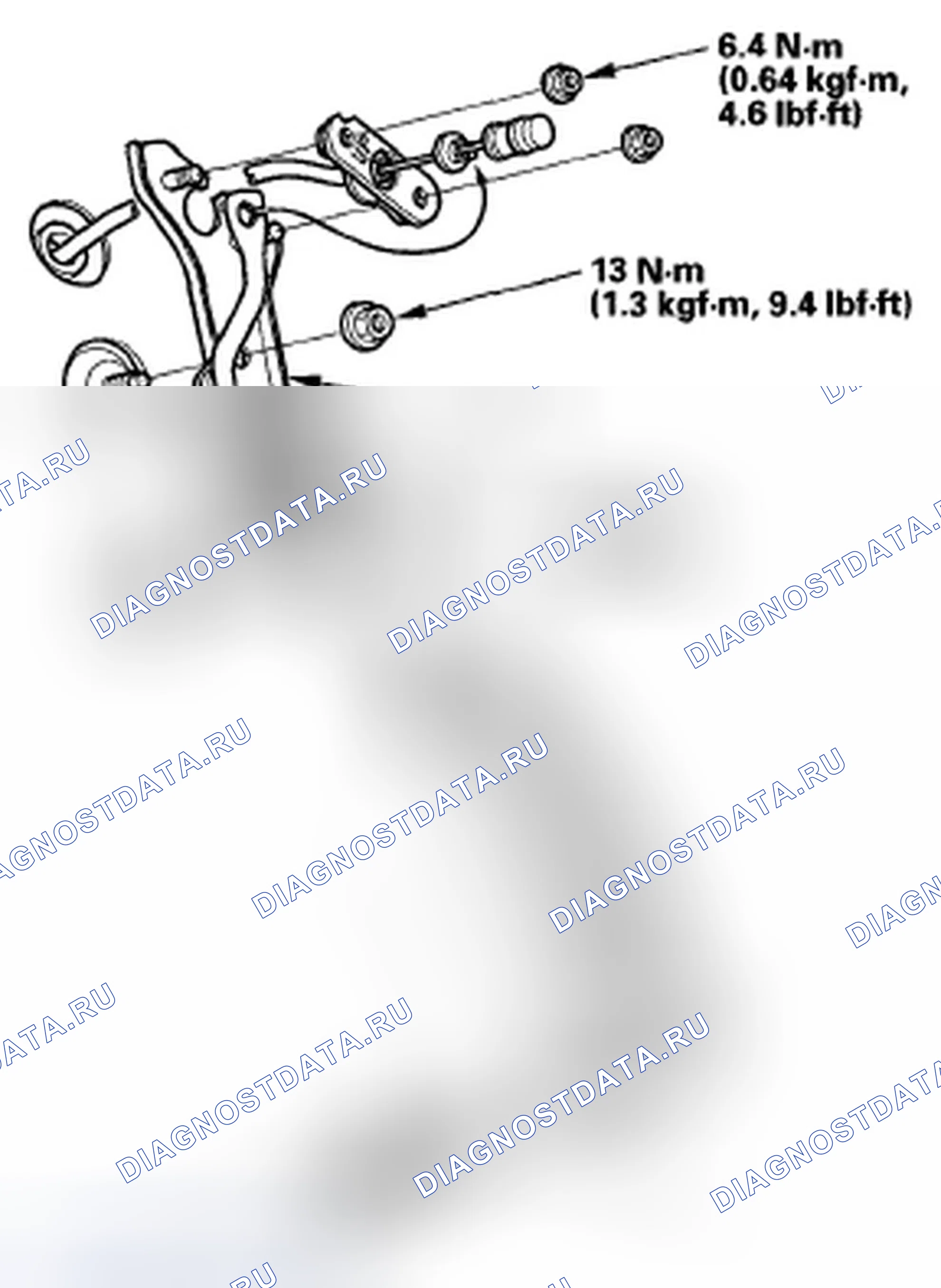 Рис. 15: Замена педали акселератора. Acura TSX I