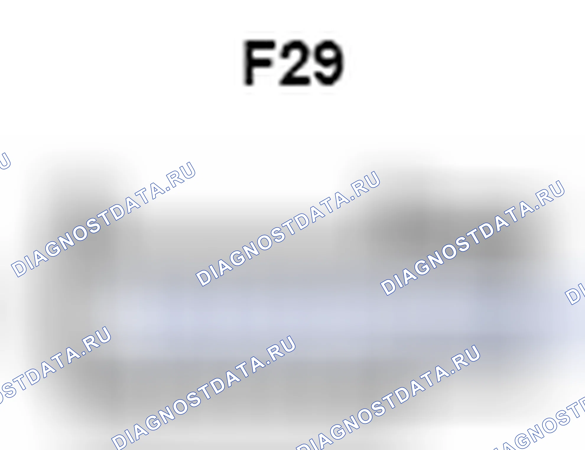 Рис. 564: Вид с торца соединителя Tweeter (передний Lh) (F29). Toyota Camry XV40 рестайлинг