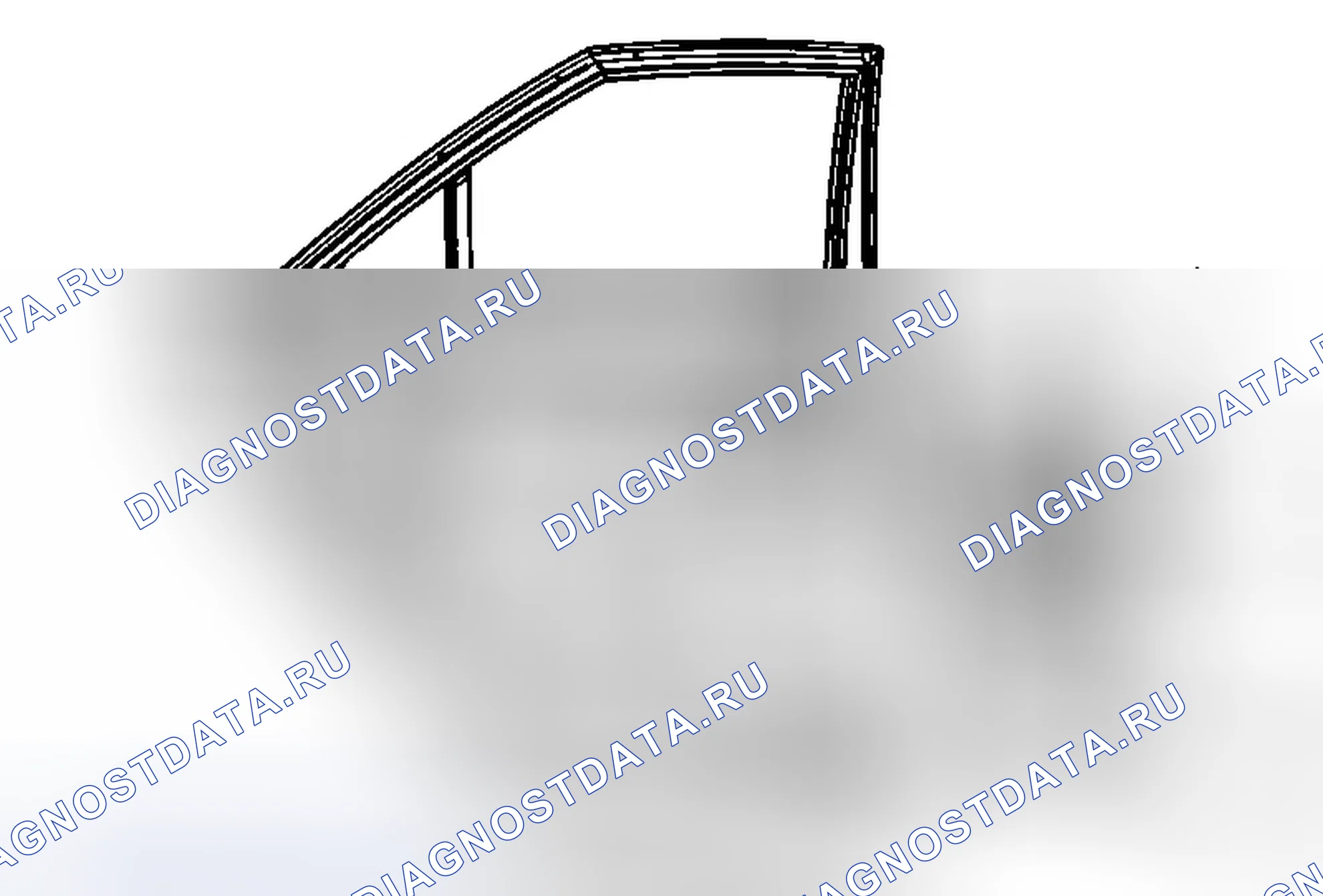 Рис. 6: Замена регулятора заднего бокового окна двери. Cadillac CTS II