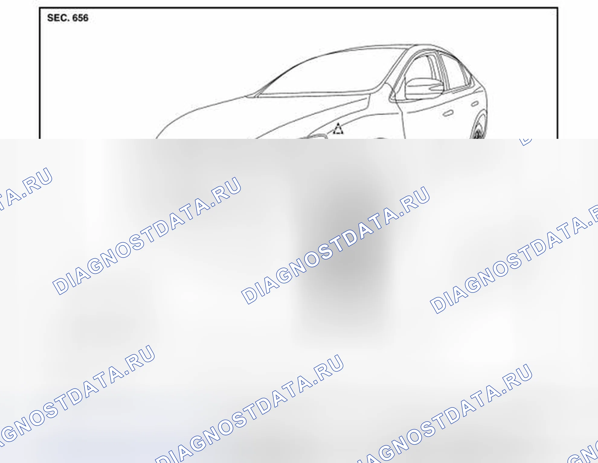 Рис. 40: УПРАВЛЕНИЕ ЗАМКОМ КАПОТА: вид в разобранном виде. Nissan Sentra B17 рестайлинг