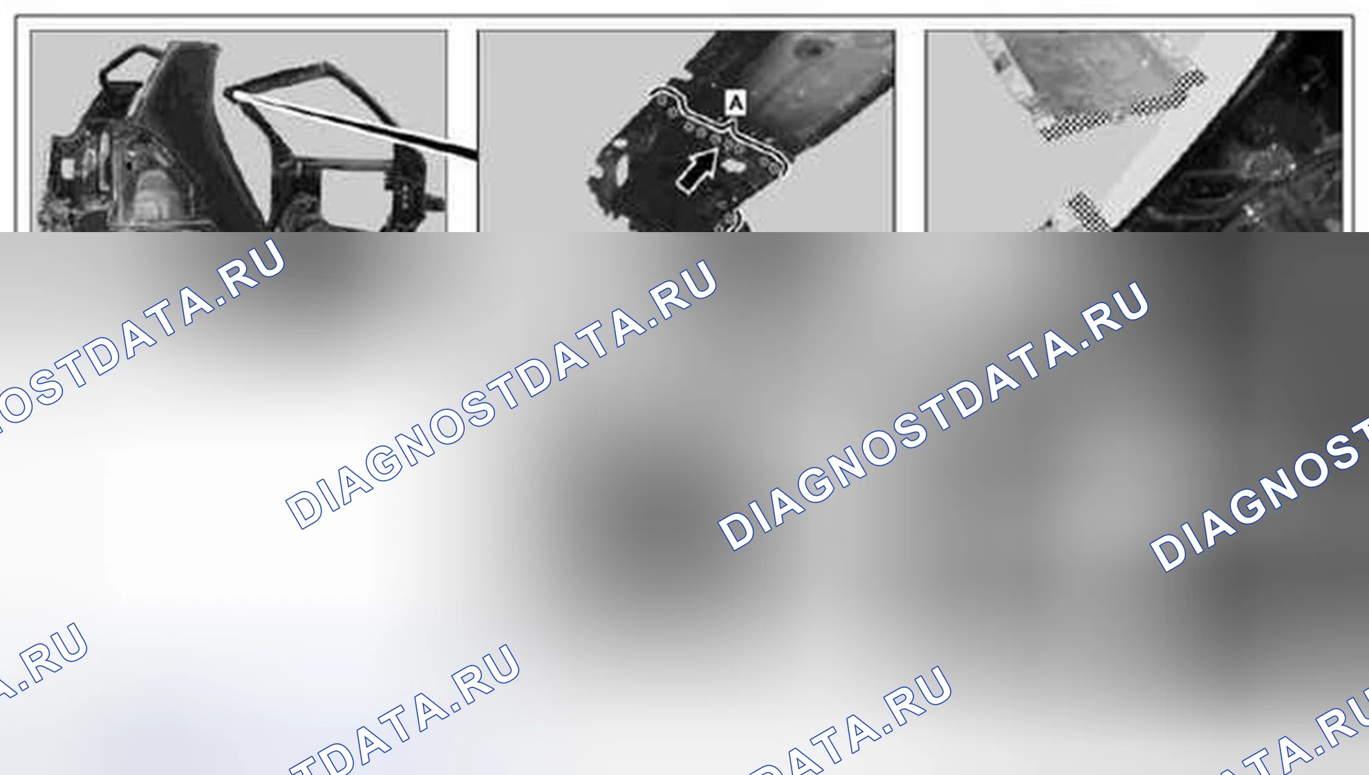 Рис. 771: Демонтаж / монтаж рамы боковой крыши - AR65.20-P-1200MCO. Kia Soul I
