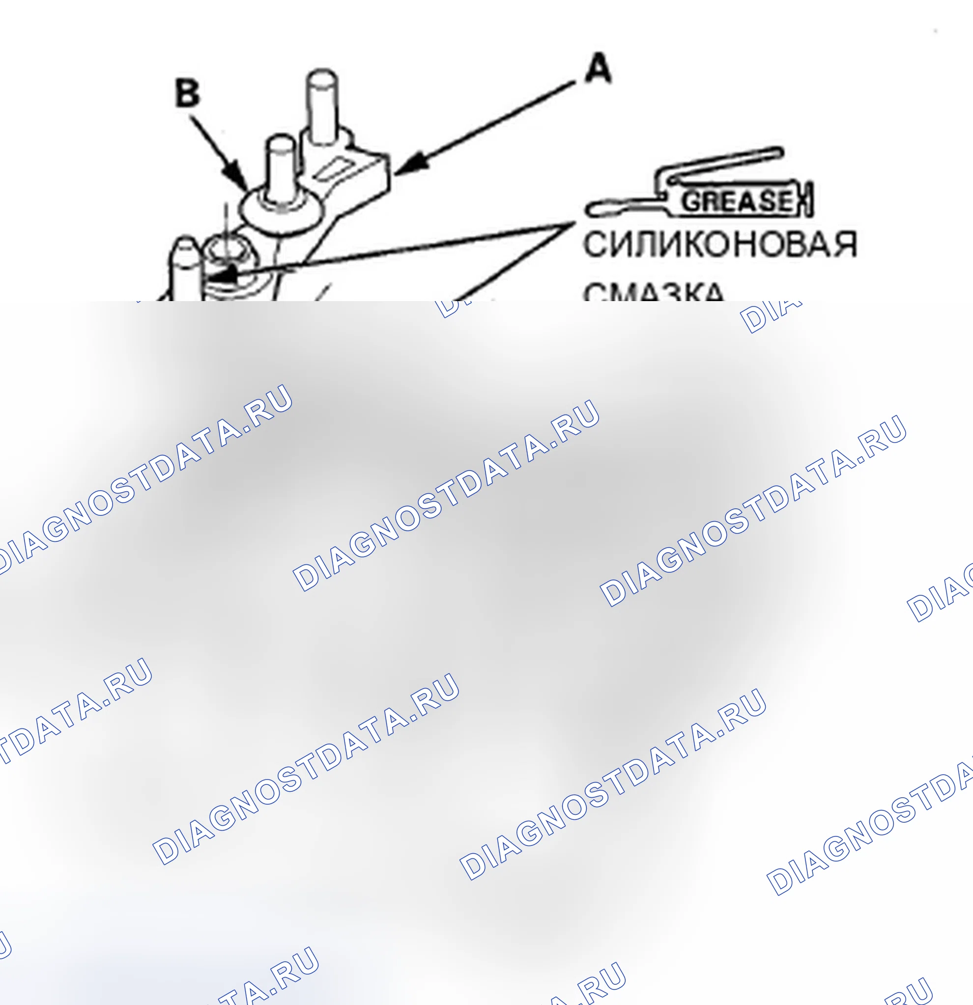 Рис. 272: Замена подушки переключение замок Stop/переключение замок Stop. Acura ZDX I