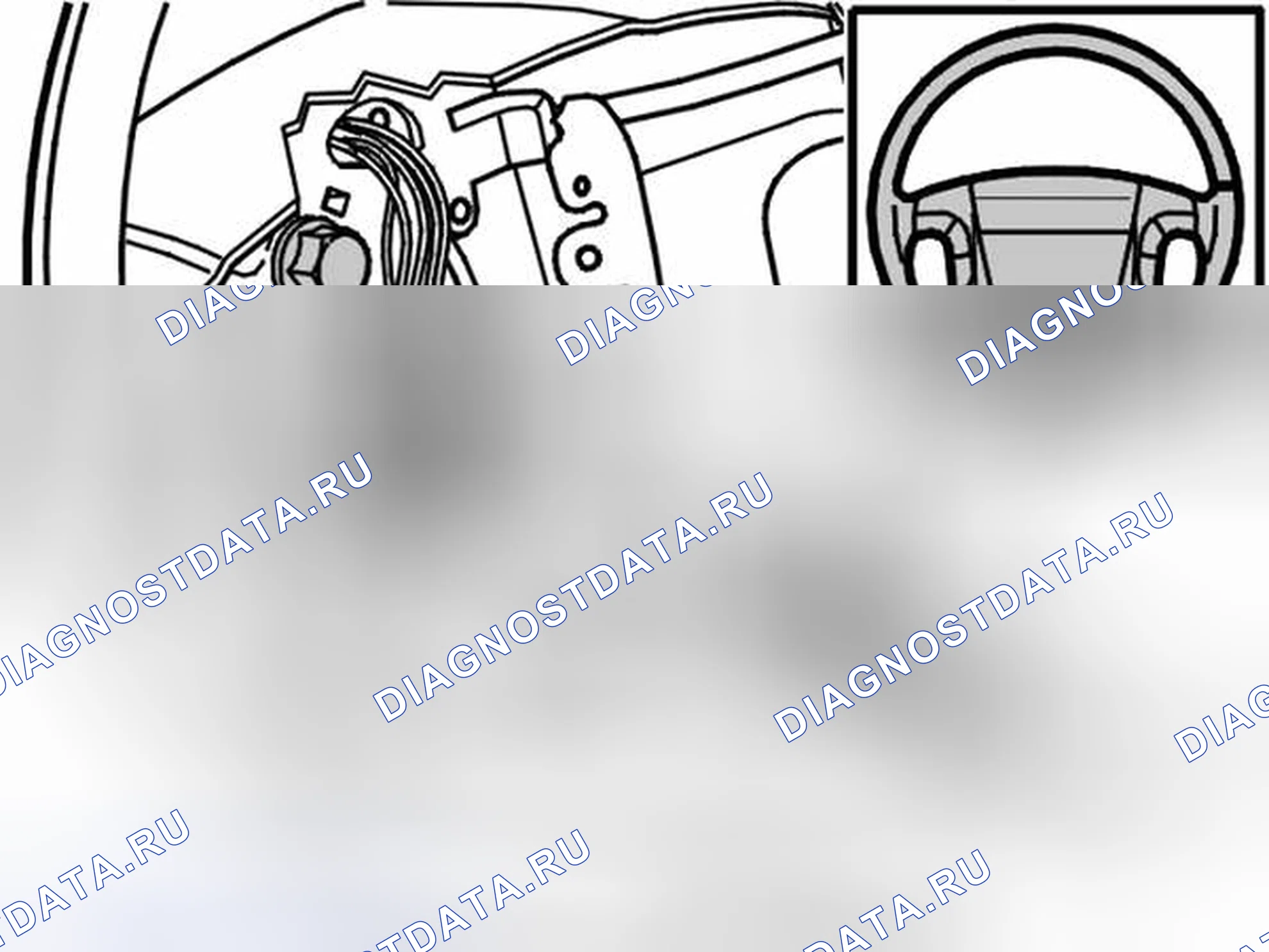 Рис. 92: Установить руль и проверить положение рулевого колеса. Volvo S80 I