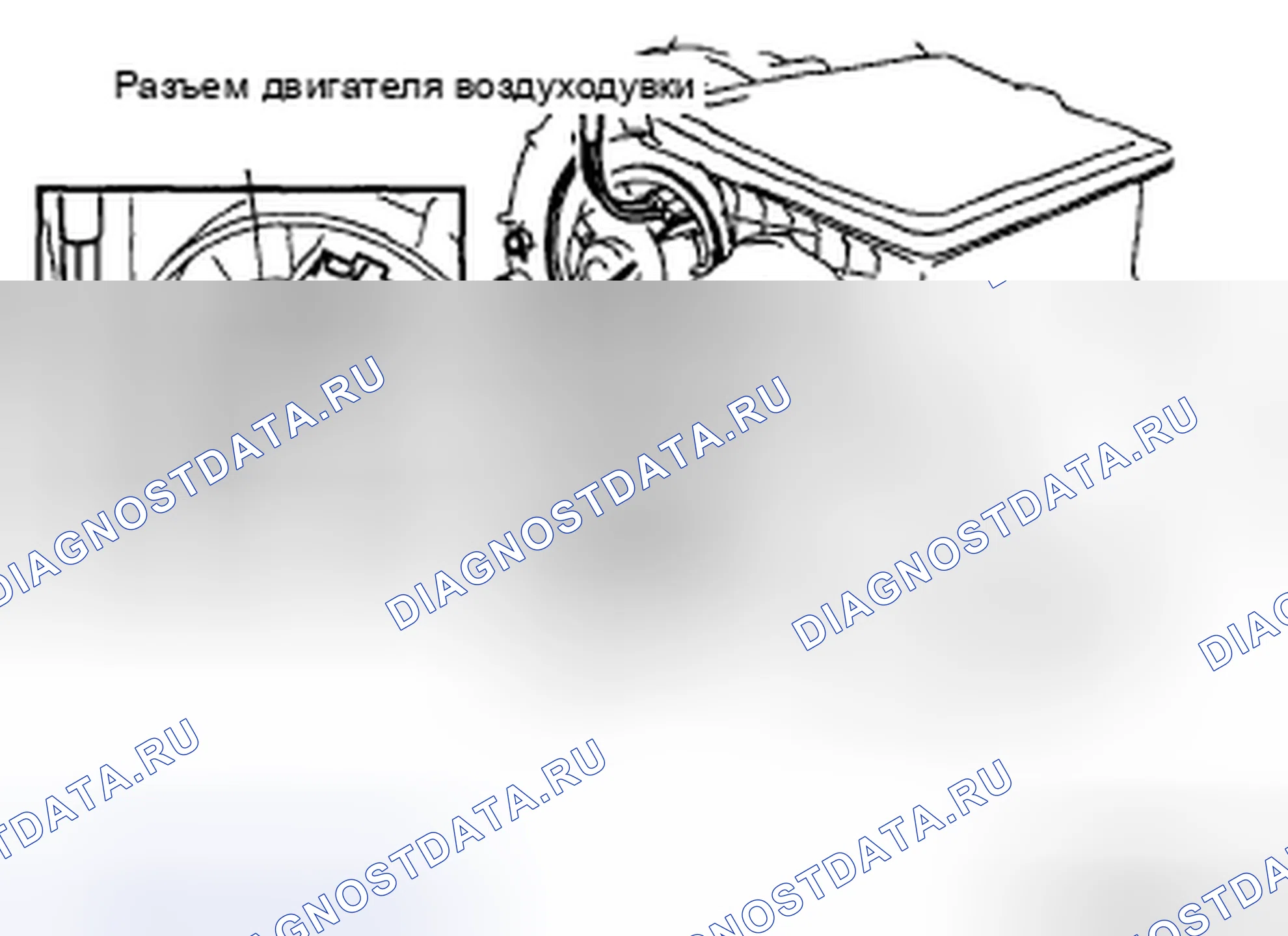 Рис. 89: УСТАНОВКА ДВИГАТЕЛЯ ПЕРЕДНЕГО ВЕНТИЛЯТОРА [РУЧНОЙ КОНДИЦИОНЕР]. Mazda 5 I рестайлинг