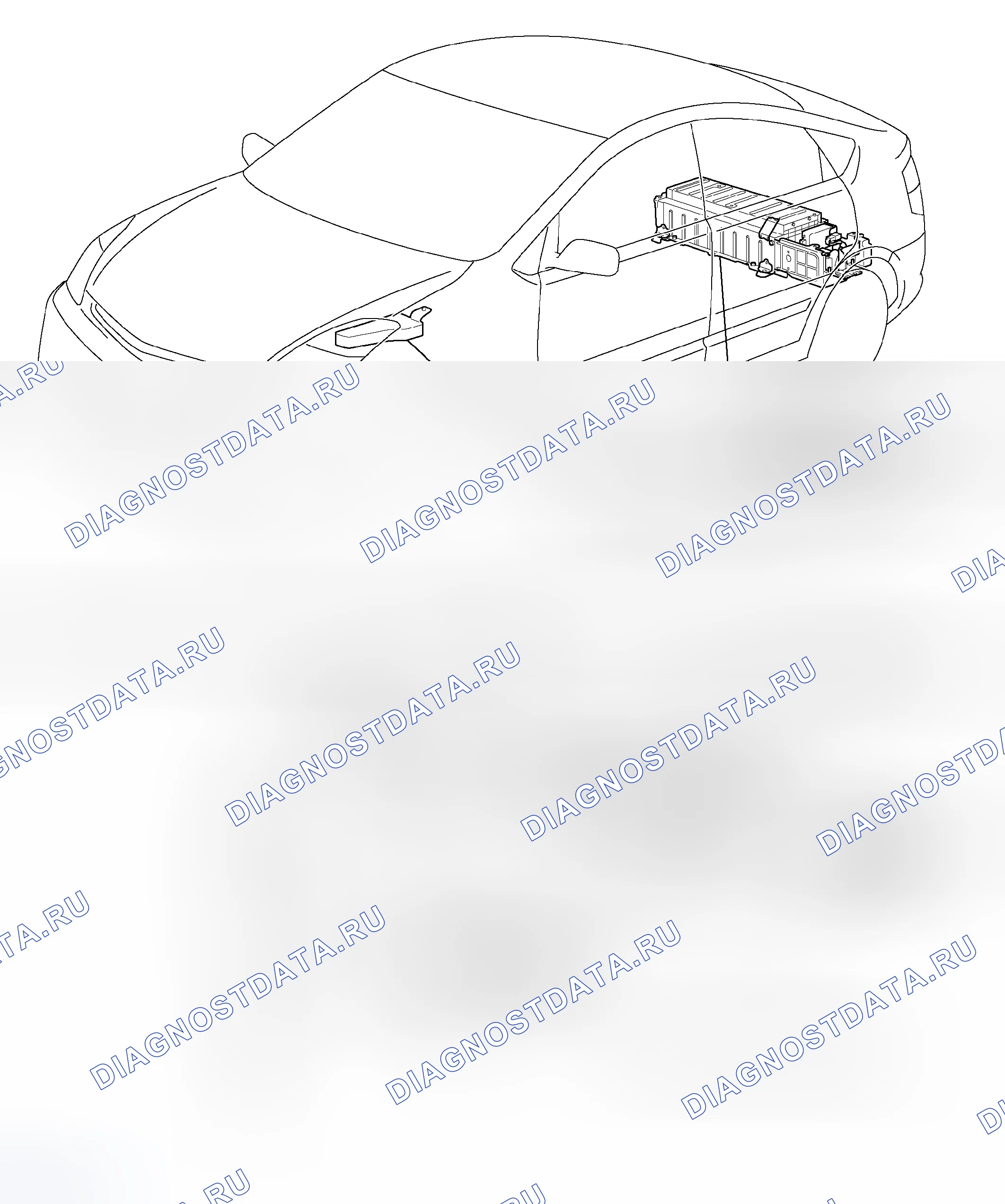 Рис. 184: РАСПОЛОЖЕНИЕ ДЕТАЛЕЙ. Toyota Prius II рестайлинг