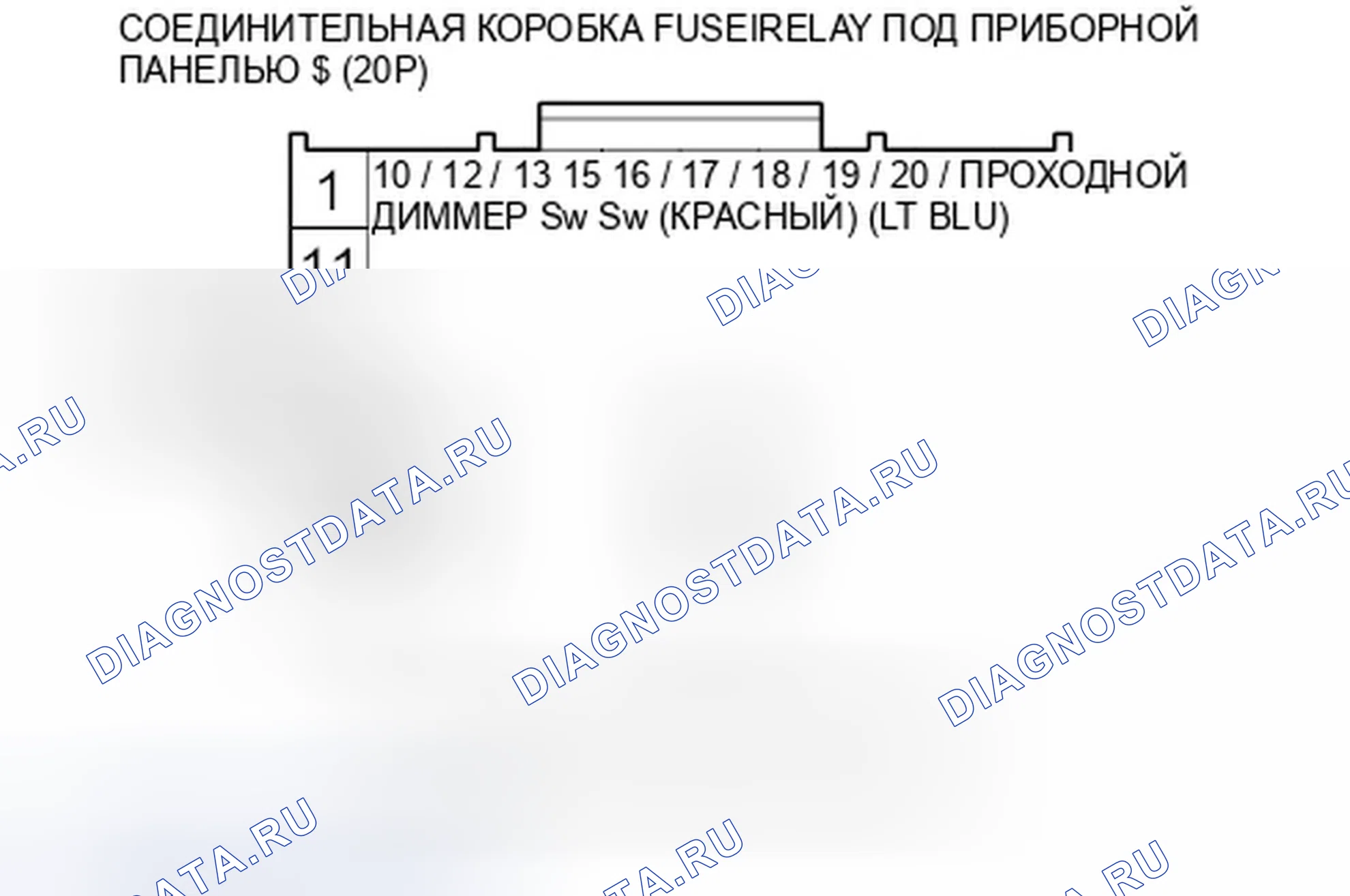 Рис. 65: расшифровка кода ошибки B1279: Неисправность цепи диммера положения переключателя фар. Honda Civic VIII