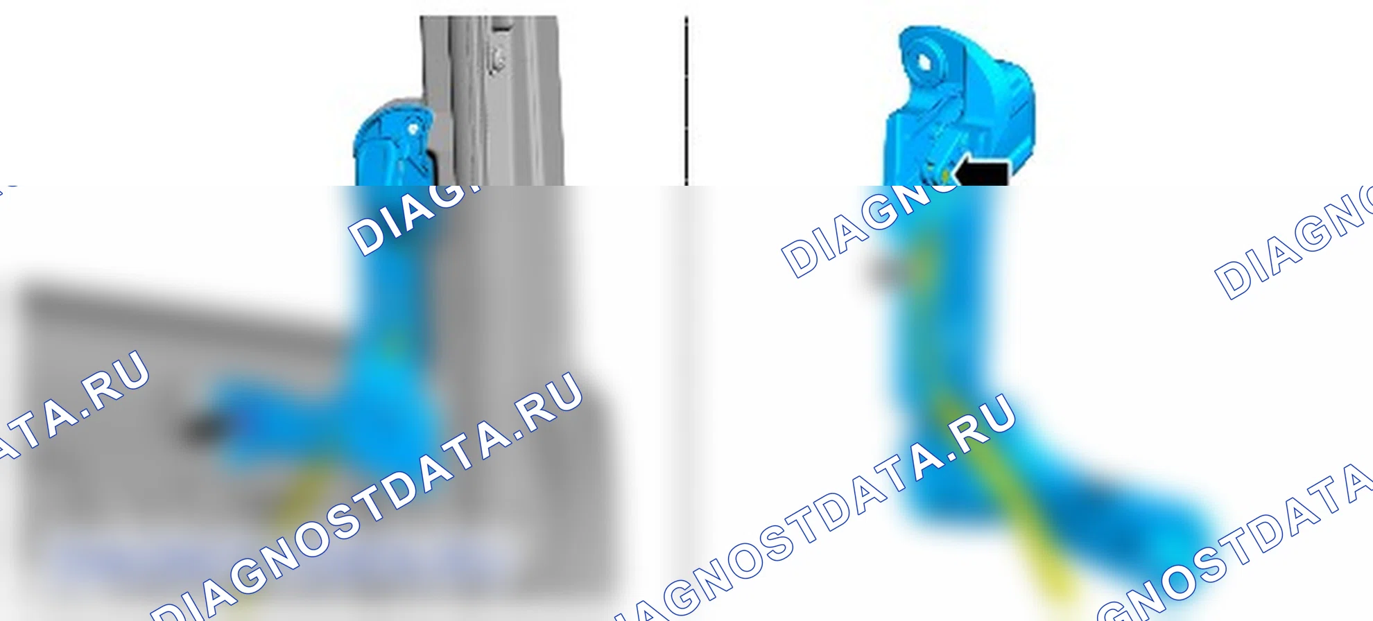 Разборка и сборка задней двери. Ford Grand C-MAX II