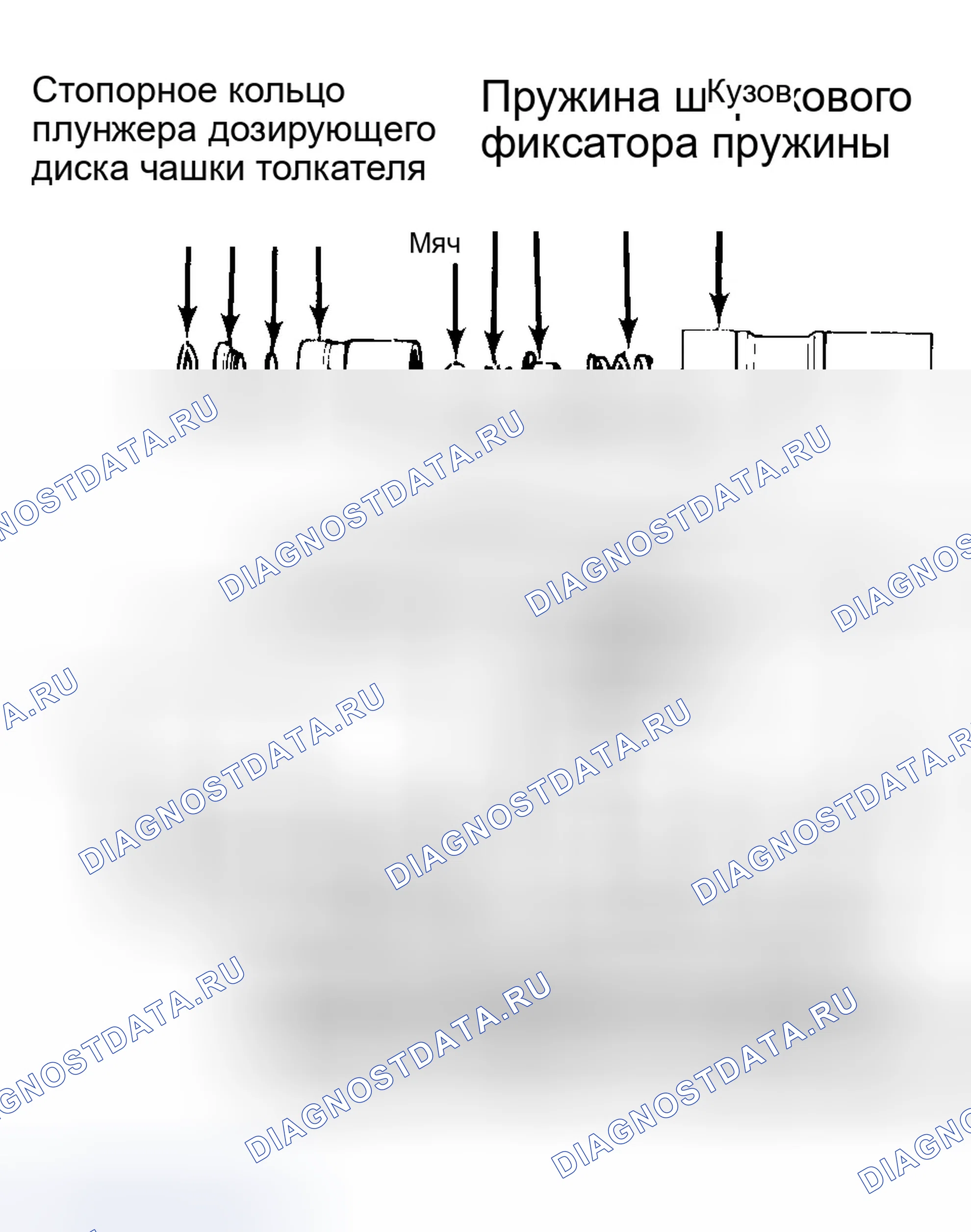 Рис. 22: Типовые узлы подъемника гидравлического клапана. Chrysler Concorde I