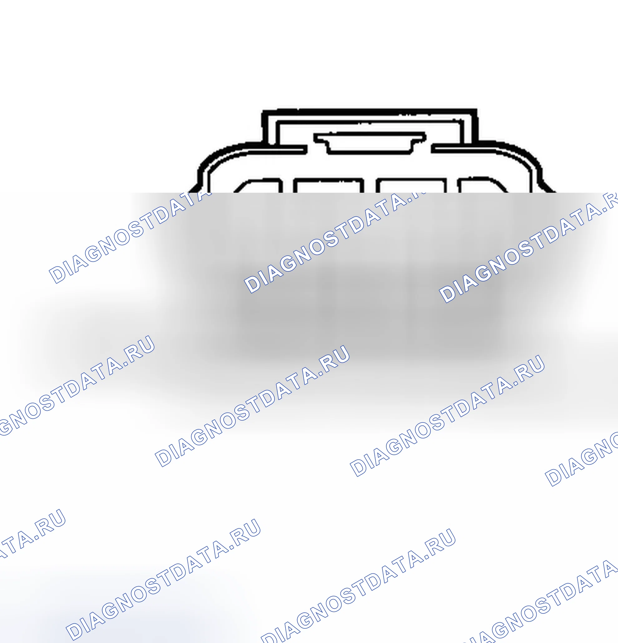 Рис. 150: Разъем блок управления зажиганием (1.8L) ID. Ford Escort V рестайлинг