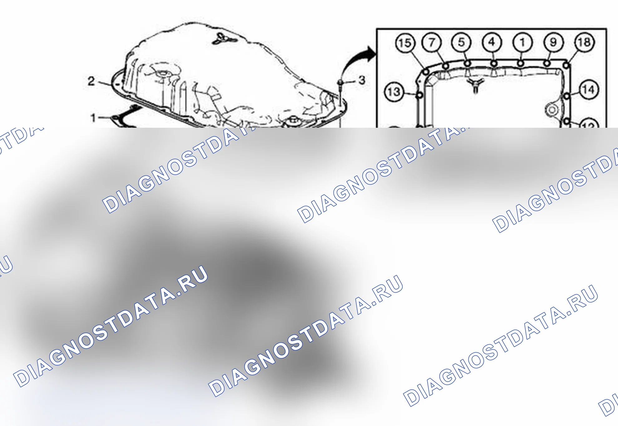 Рис. 279: Установка поддона трансмиссионной жидкости (6L80). Chevrolet Silverado 2500 HD 