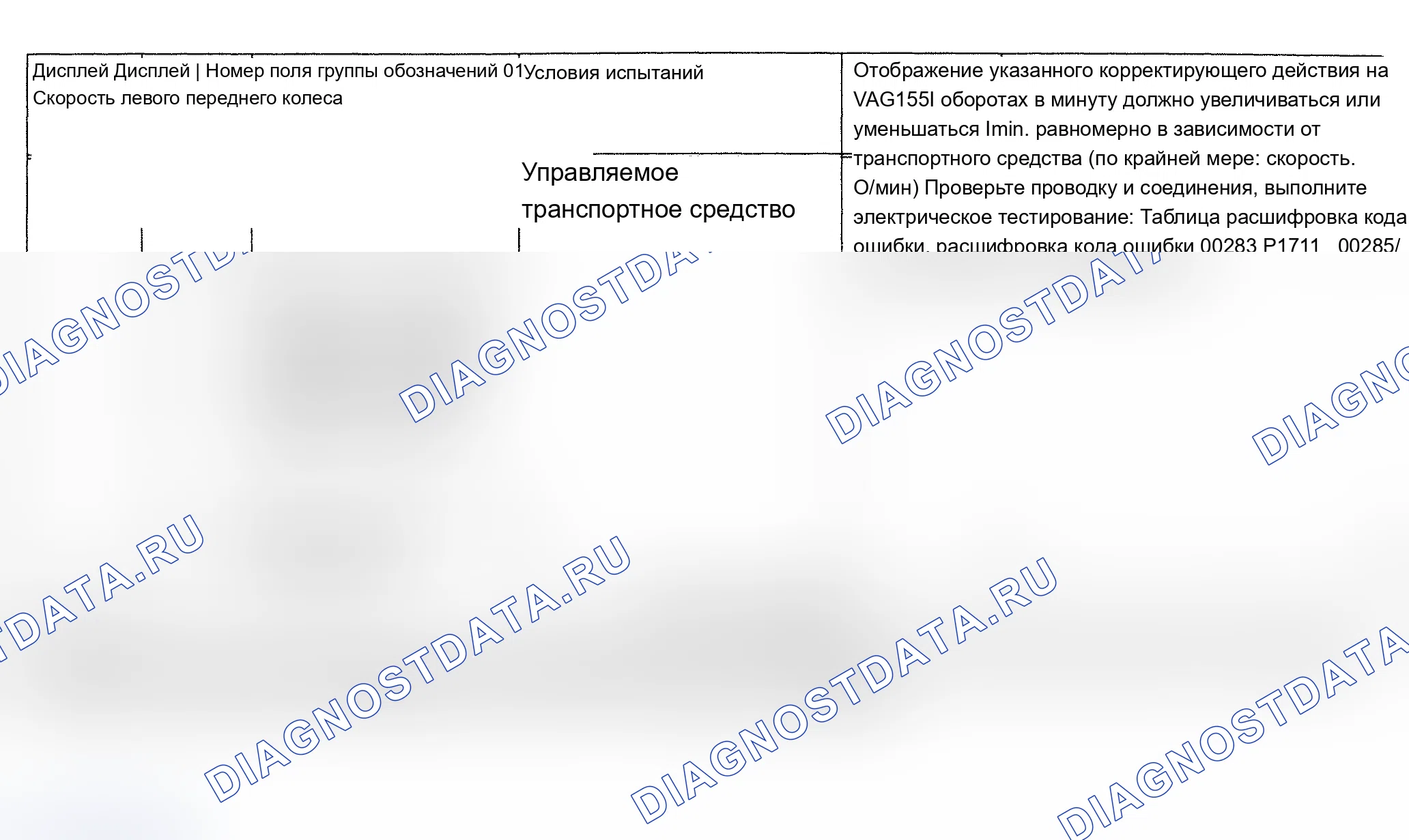 Рис. 63: Группа индикации № 010. Audi A6 C4