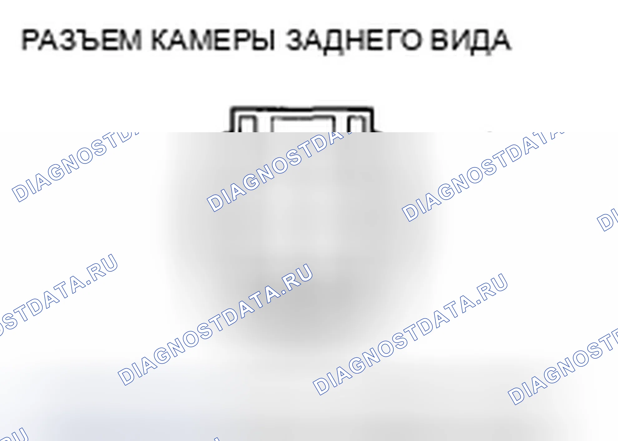 Рис. 18: Входы и выходы камеры заднего вида. Honda Ridgeline I рестайлинг