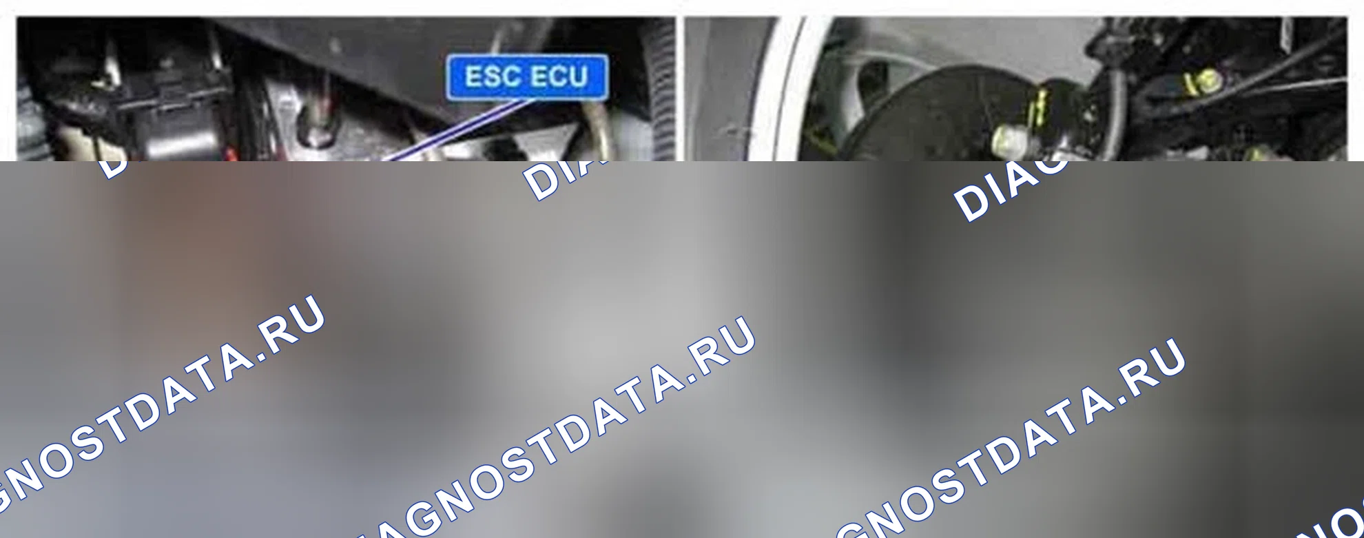 Рис. 244: Расположение компонентов. Hyundai Equus II