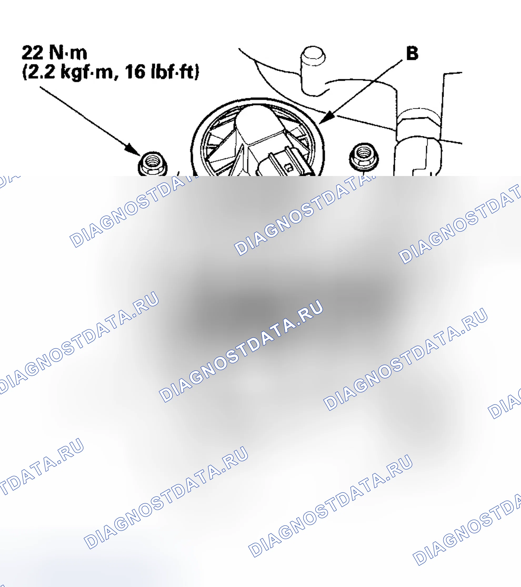 Рис. 21: Замена клапана рециркуляция отработавших газов. Honda Odyssey I