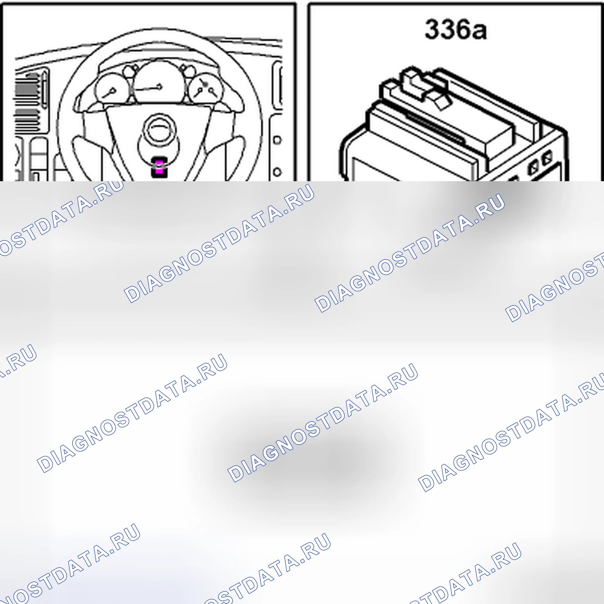 Рис. 164: КОНТАКТНЫЙ УЗЕЛ РУЛЕВОГО КОЛЕСА, ПОДУШКА БЕЗОПАСНОСТИ (336A). Kia Picanto III