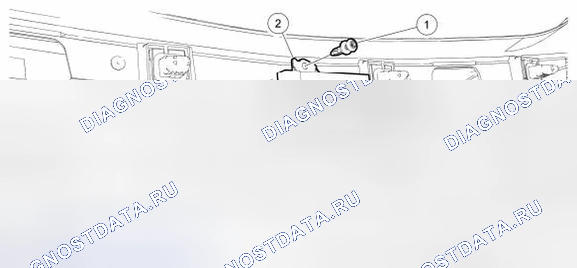 Рис. 130: Антенна интеллектуального доступа в багажное отделение (Ia). Hyundai ix55 I