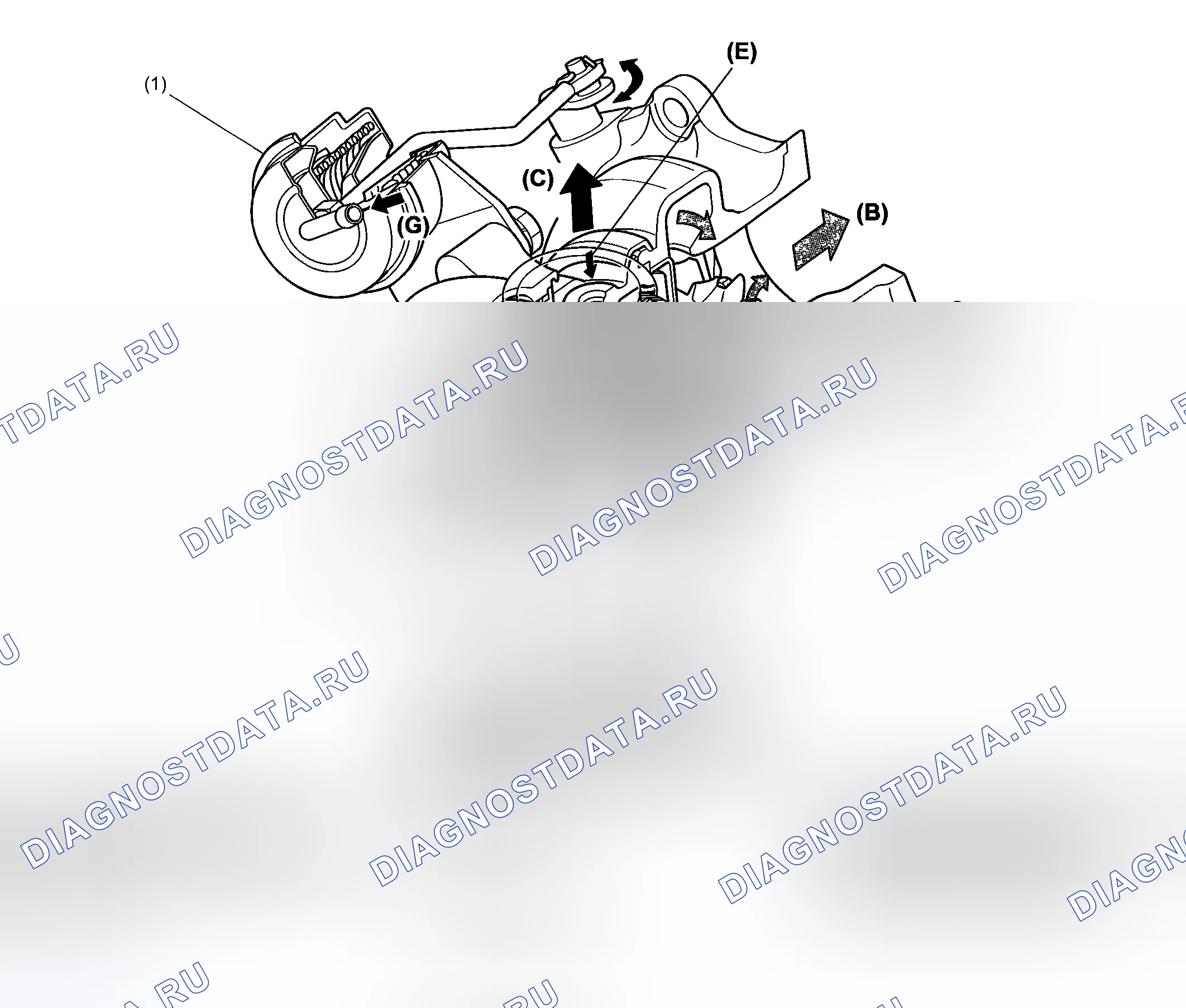 Рис. 4: ТУРБОКОМПРЕССОР. Honda Vezel I