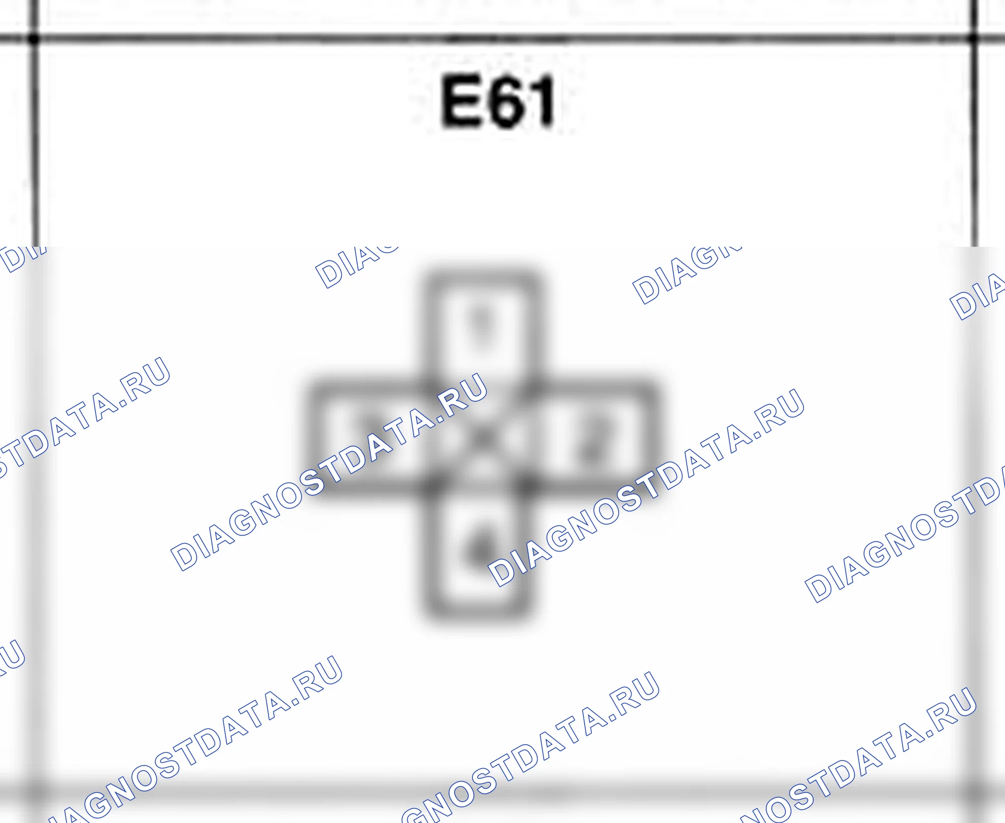 Распиновка разъёма E61 — жгута двигателя. Hyundai H-1 A1