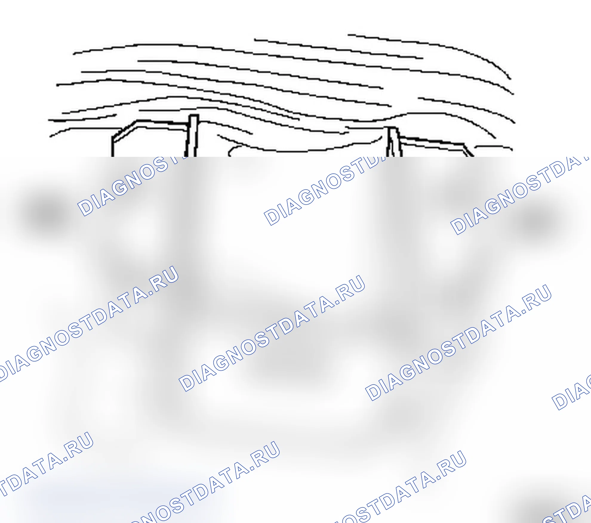 Замена правого держателя боковой обшивки багажника (модель F67). Opel Astra G