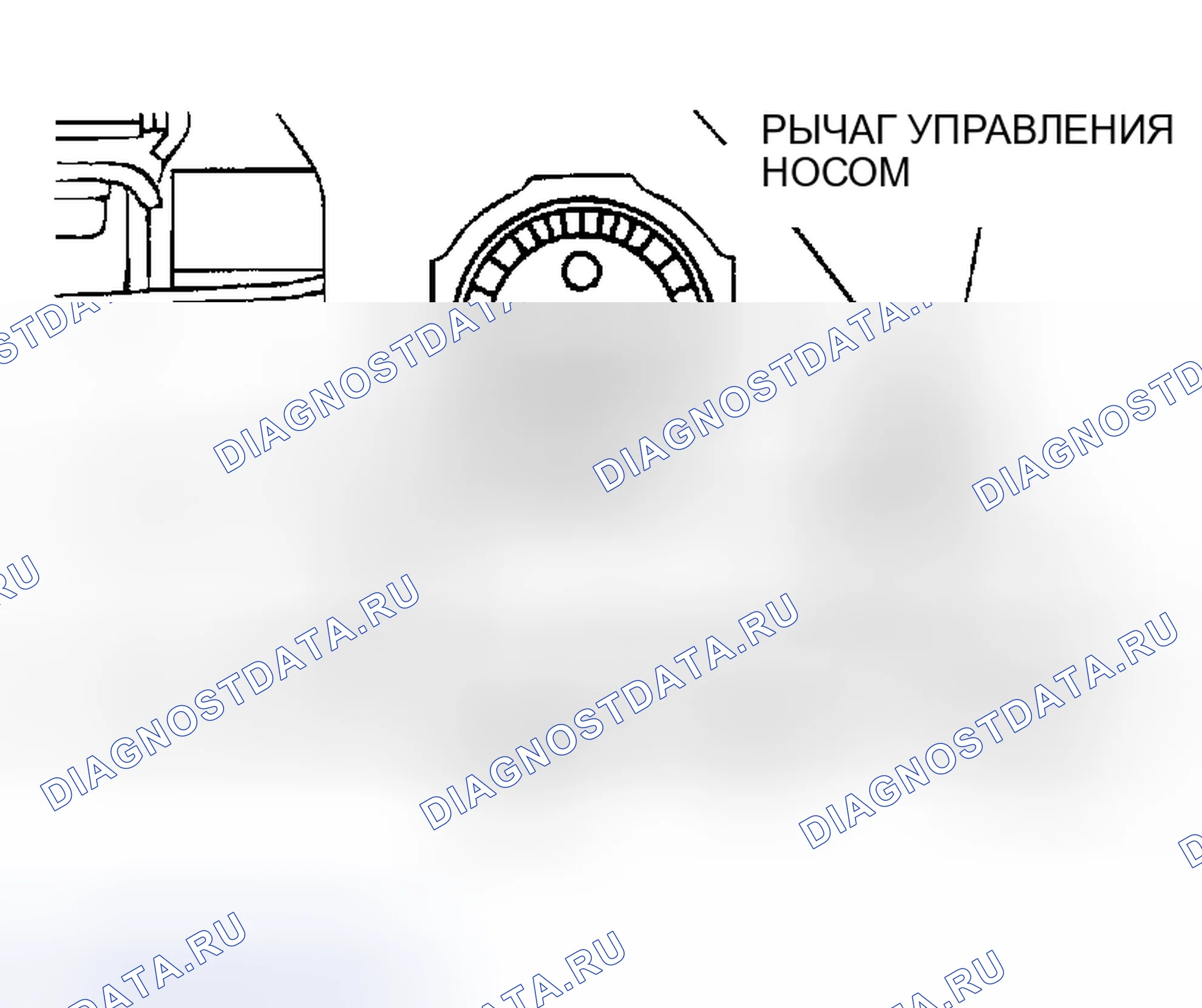 Рис. 28: < < B > ДЕМОНТАЖ БОЛТА В СБОРЕ (БОЛТ РЕГУЛИРОВКИ НОСКА). Mitsubishi Montero III