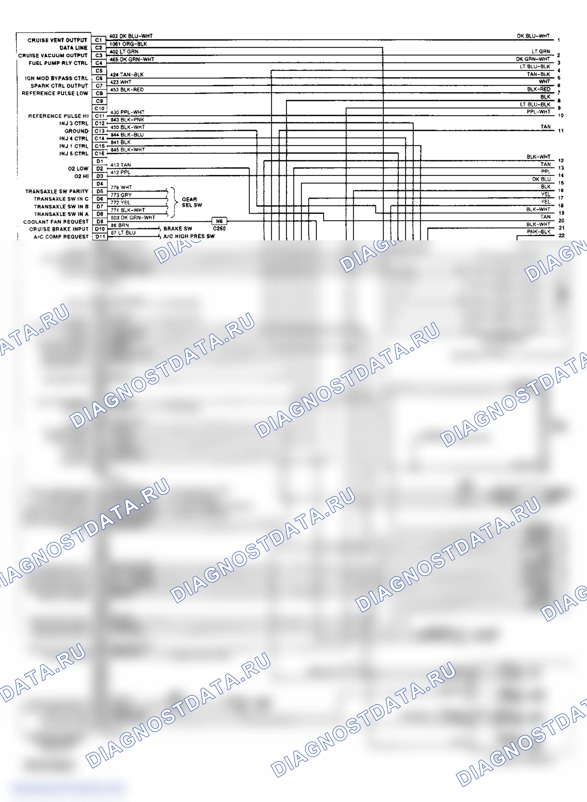 Wiring Diagram (Lumina APV, Silhouette & Trans Sport 3.8L 1 Of 2). GMC Pickup C2500 