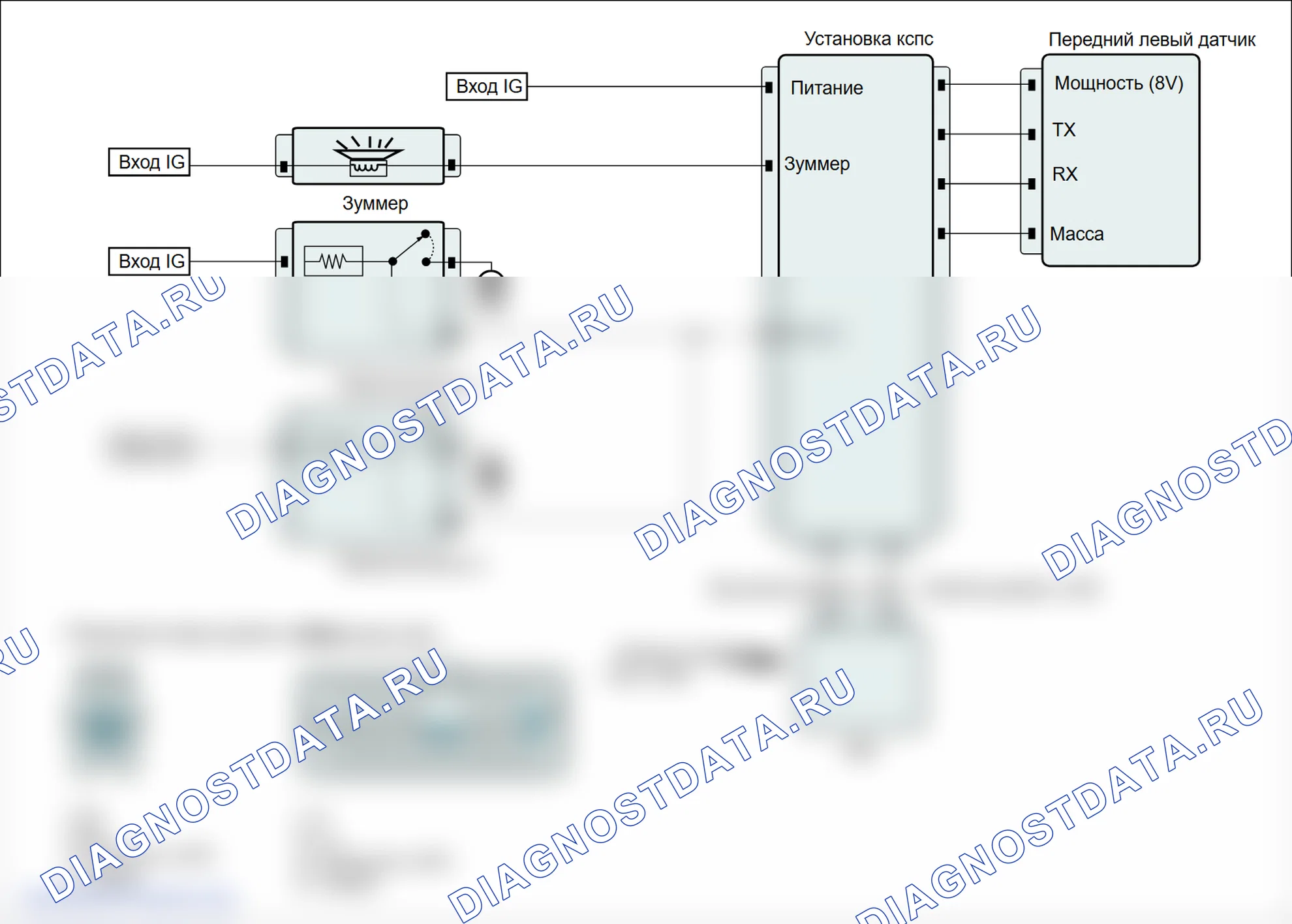 B1210: Отказ переднего левого датчика. Hyundai Genesis BH