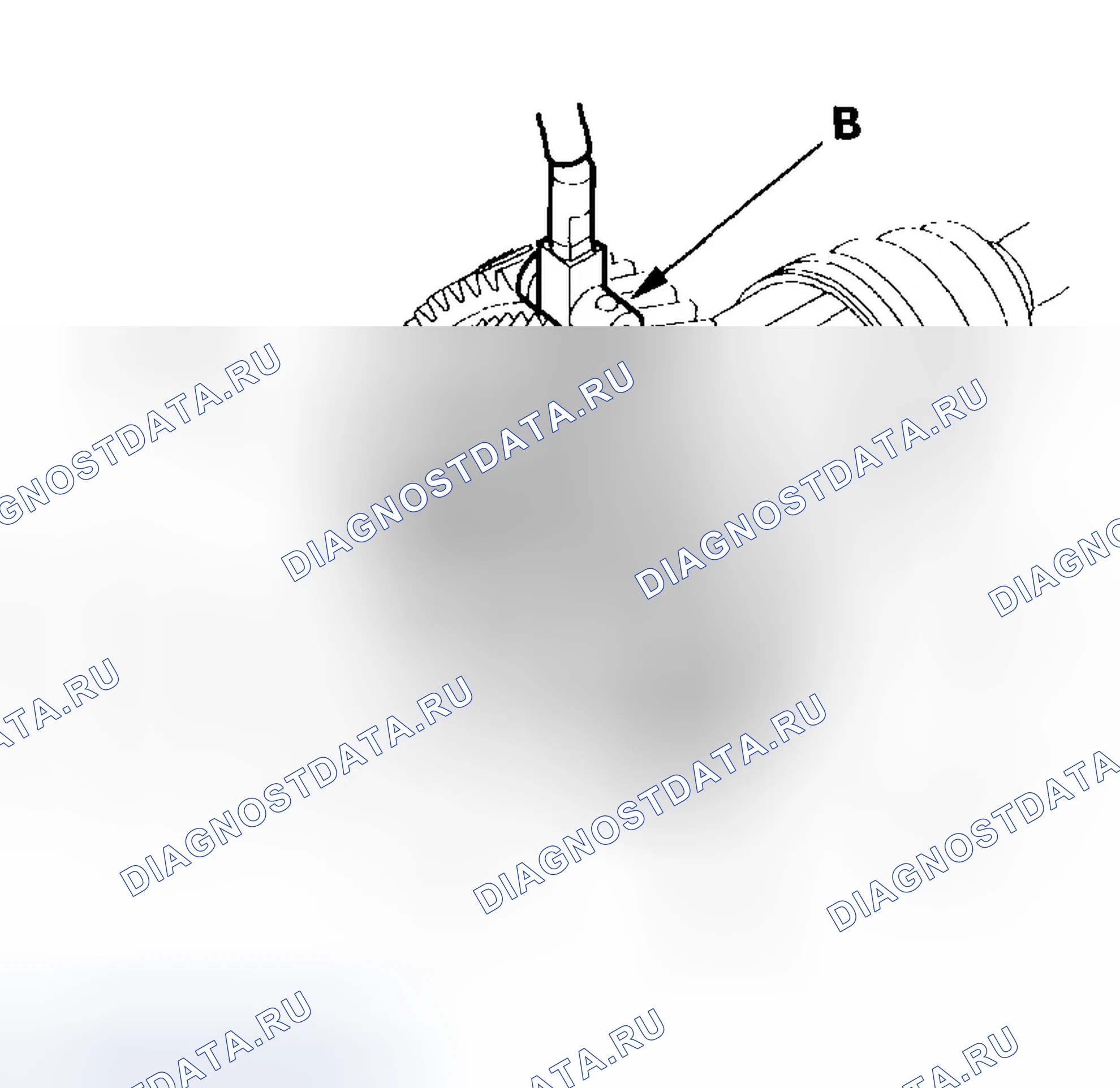 Рис. 499: Контроль люфтов. Honda CR-V II