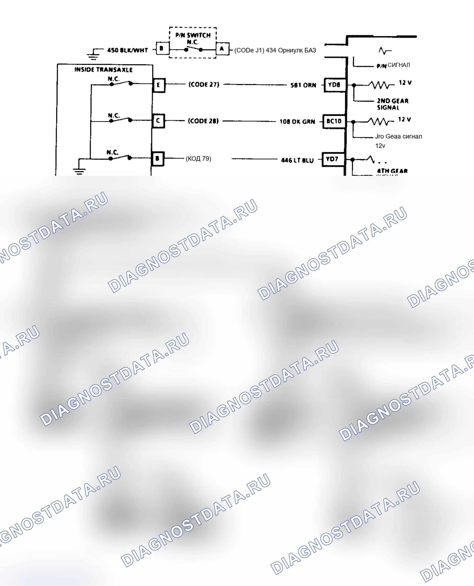 Рис. 184: Code 31 Chart (Bonneville, Electra и Ninety-Eight). Chevrolet Camaro III рестайлинг