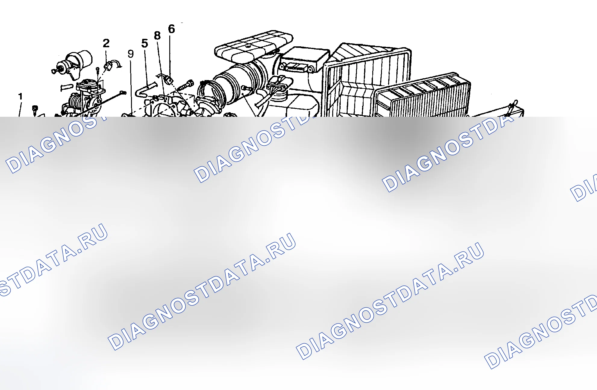 Рис. 89: Установка (Диаманте). Honda CR-X II