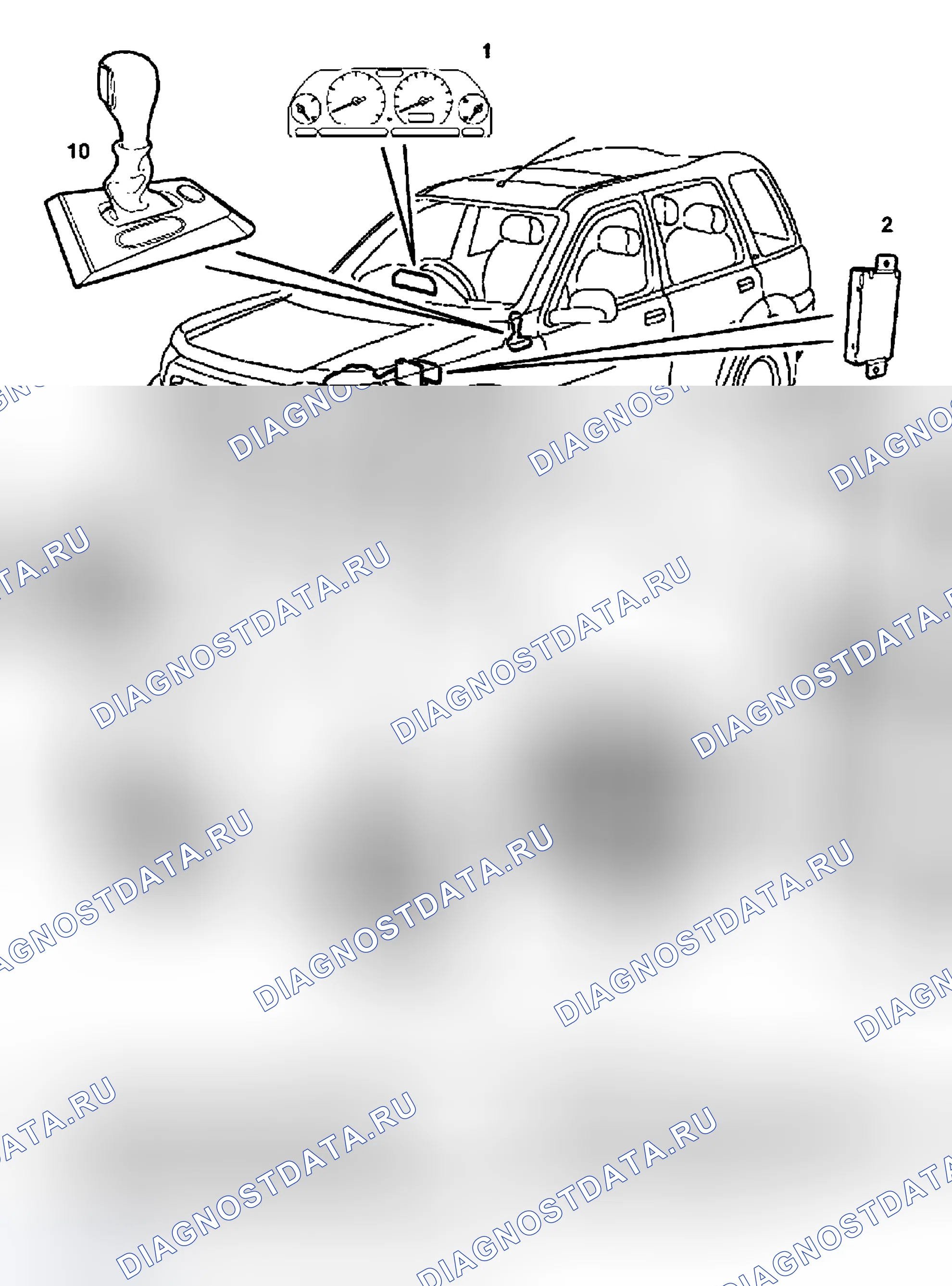 Рис. 98: РАСПОЛОЖЕНИЕ КОМПОНЕНТОВ. Land Rover Freelander L314