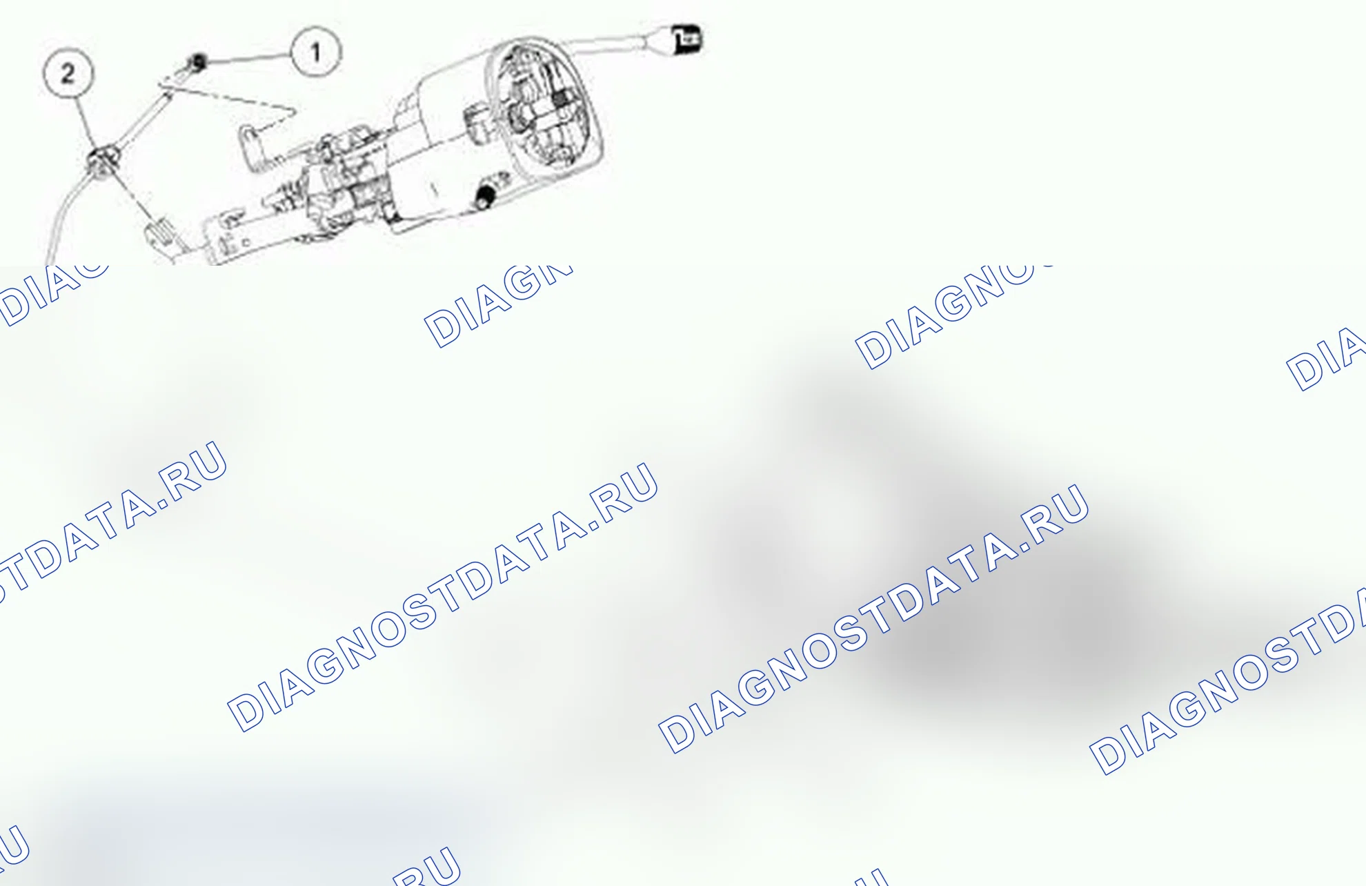 Рис. 349: Трос и кронштейн рычага селектора - 4R70E, 4R75E. Ford Econoline E250 