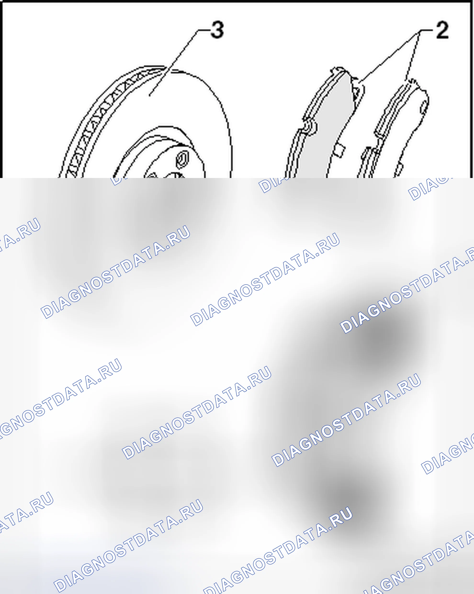 Рис. 3: ПЕРЕДНИЕ ТОРМОЗА, BREMBO 18 ДЮЙМОВ. Volkswagen Touareg II