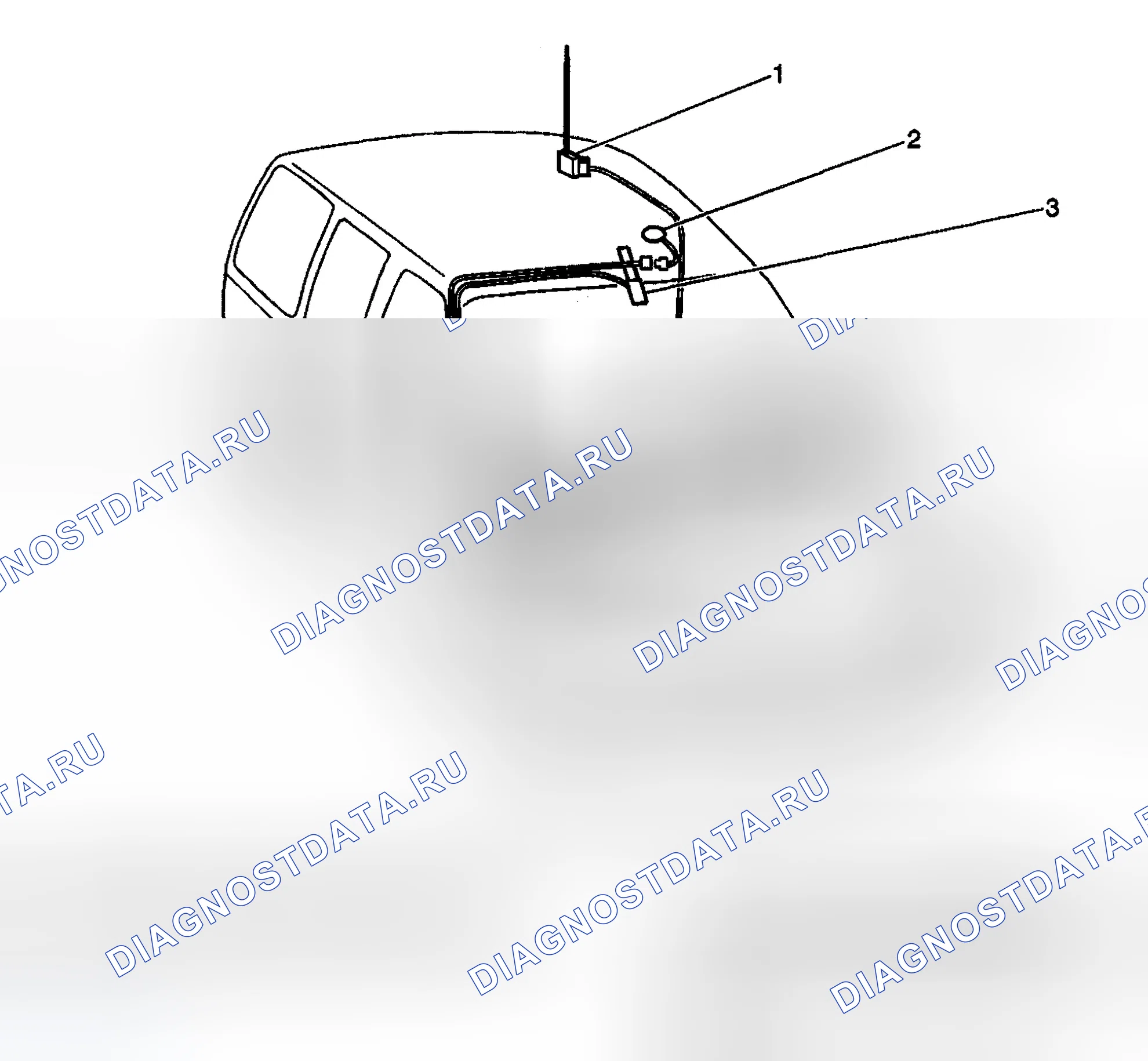 Рис. 87: Виды компонентов сотовой связи. Chevrolet Silverado 2500 
