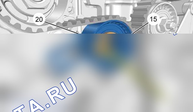 Снятие - установка: ремень ГРМ — b1eg11rd. Peugeot 208 I