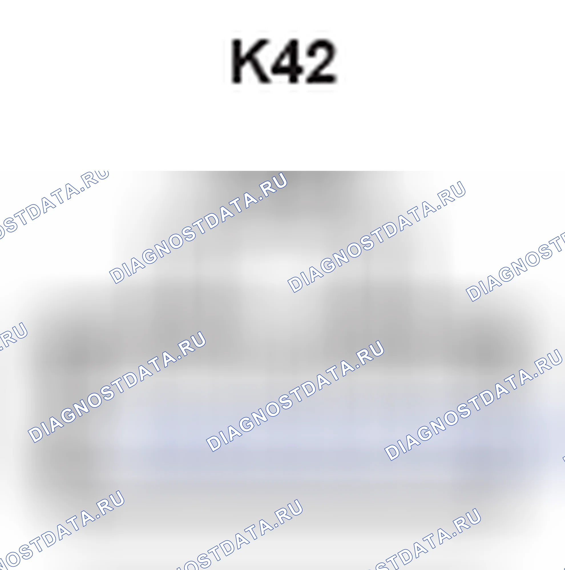 Рис. 397: Схема передачи с электронным управлением Select Sw разъём End View (K42). Lexus GS III