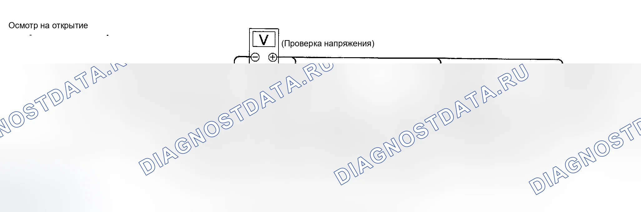 Рис. 7: Тестирование на " размыкание " в цепи. Infiniti FX35 I