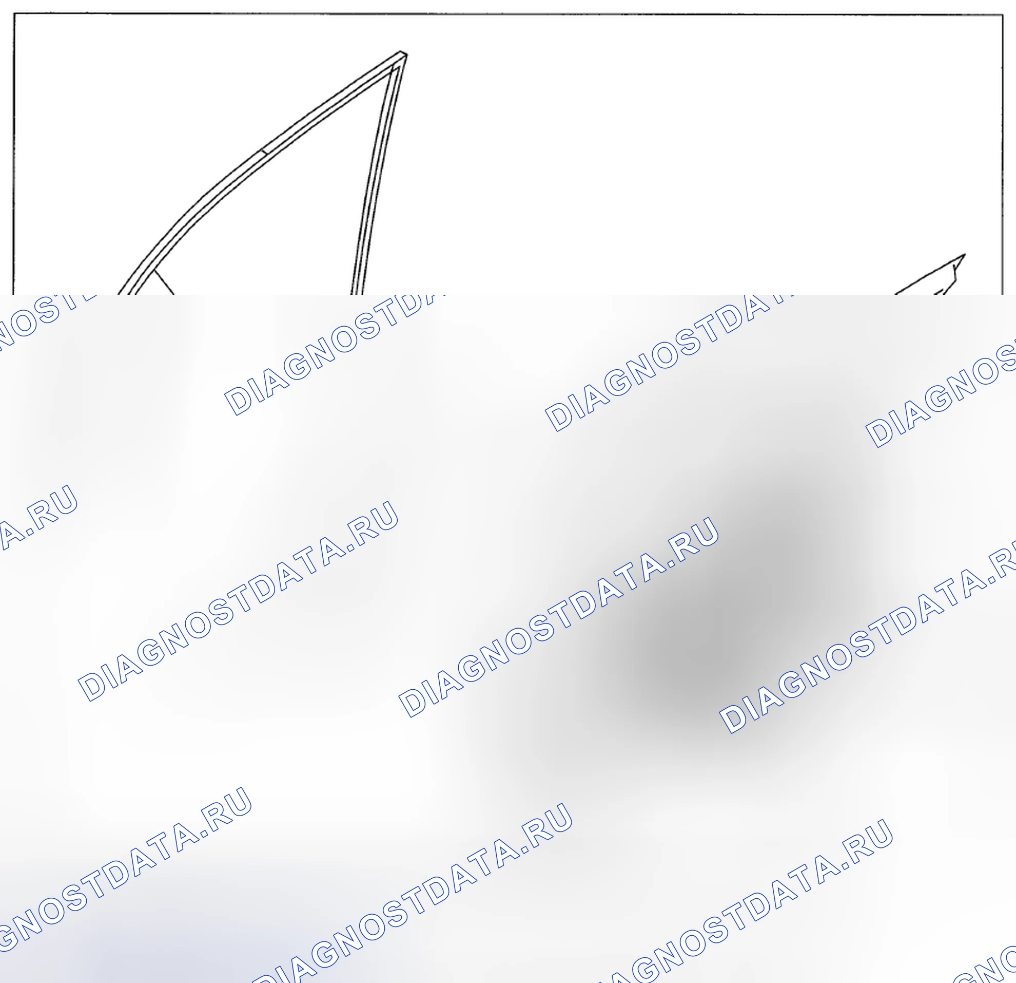 Рис. 66: СТЕКЛО ПЕРЕДНЕЙ ДВЕРИ. Subaru Impreza GH