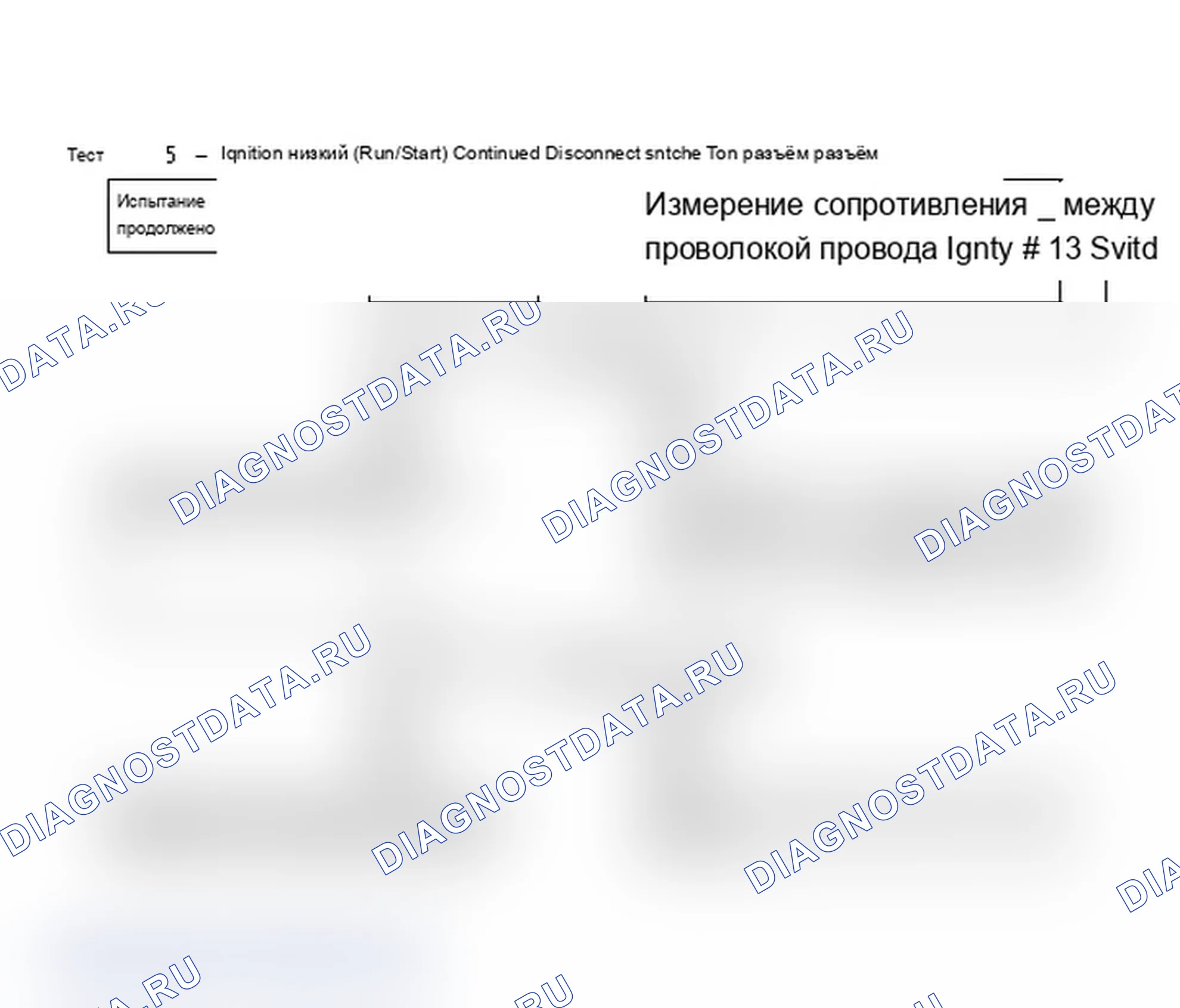 Рис. 66: Испытание 15 - Зажигание 1 низкое (работа/запуск) Продолжение. Dodge Dynasty I