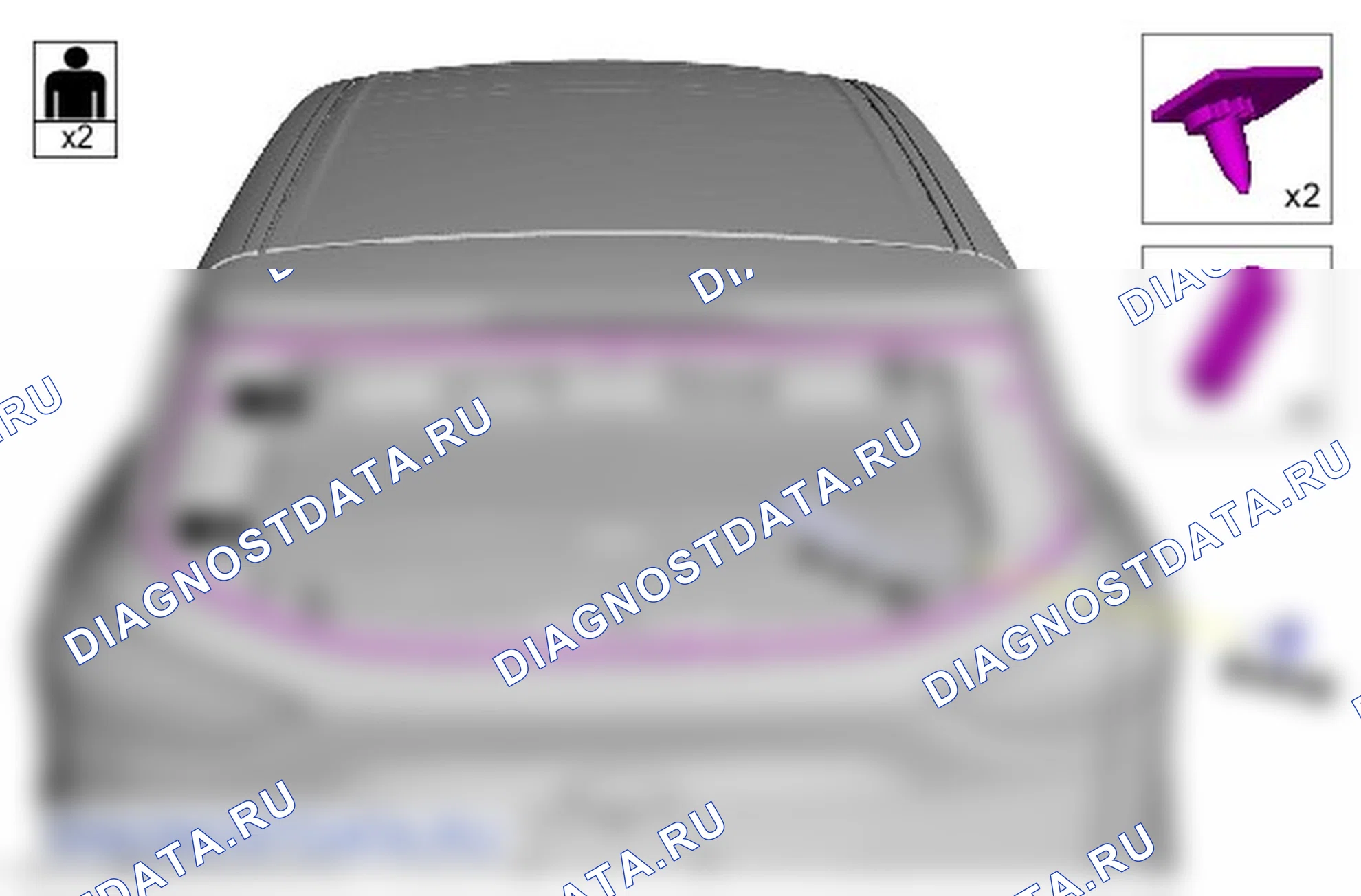 Как снять и установить стекло окна поднимаемой двери багажного отделения. Ford Kuga II