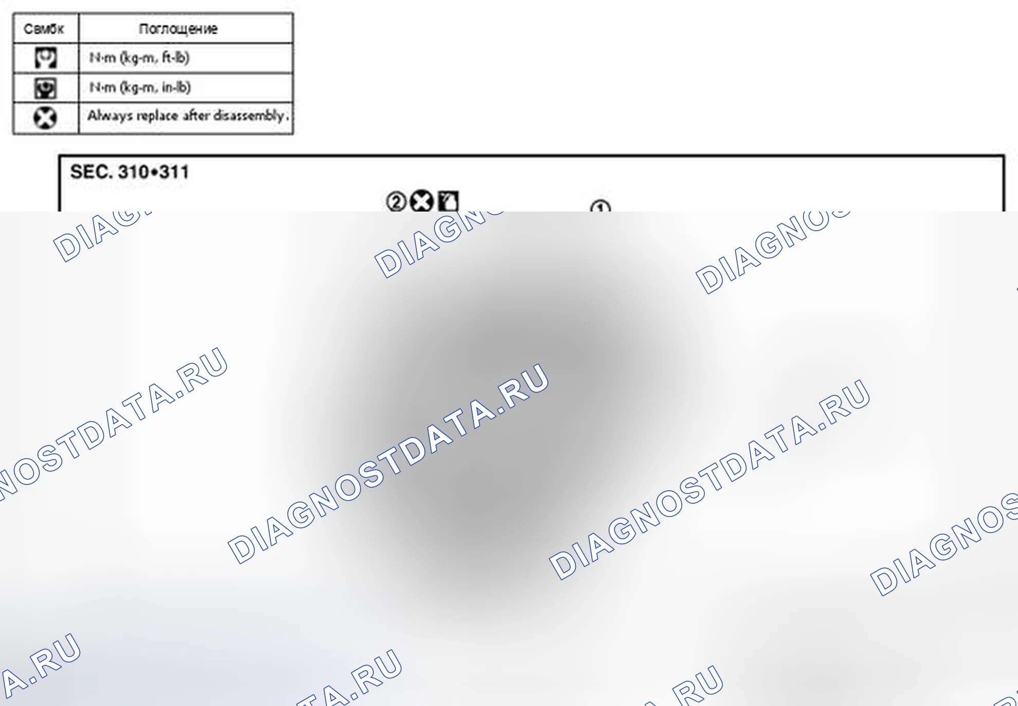 Рис. 69: 2WD: разнесенный вид. Nissan Rogue I рестайлинг