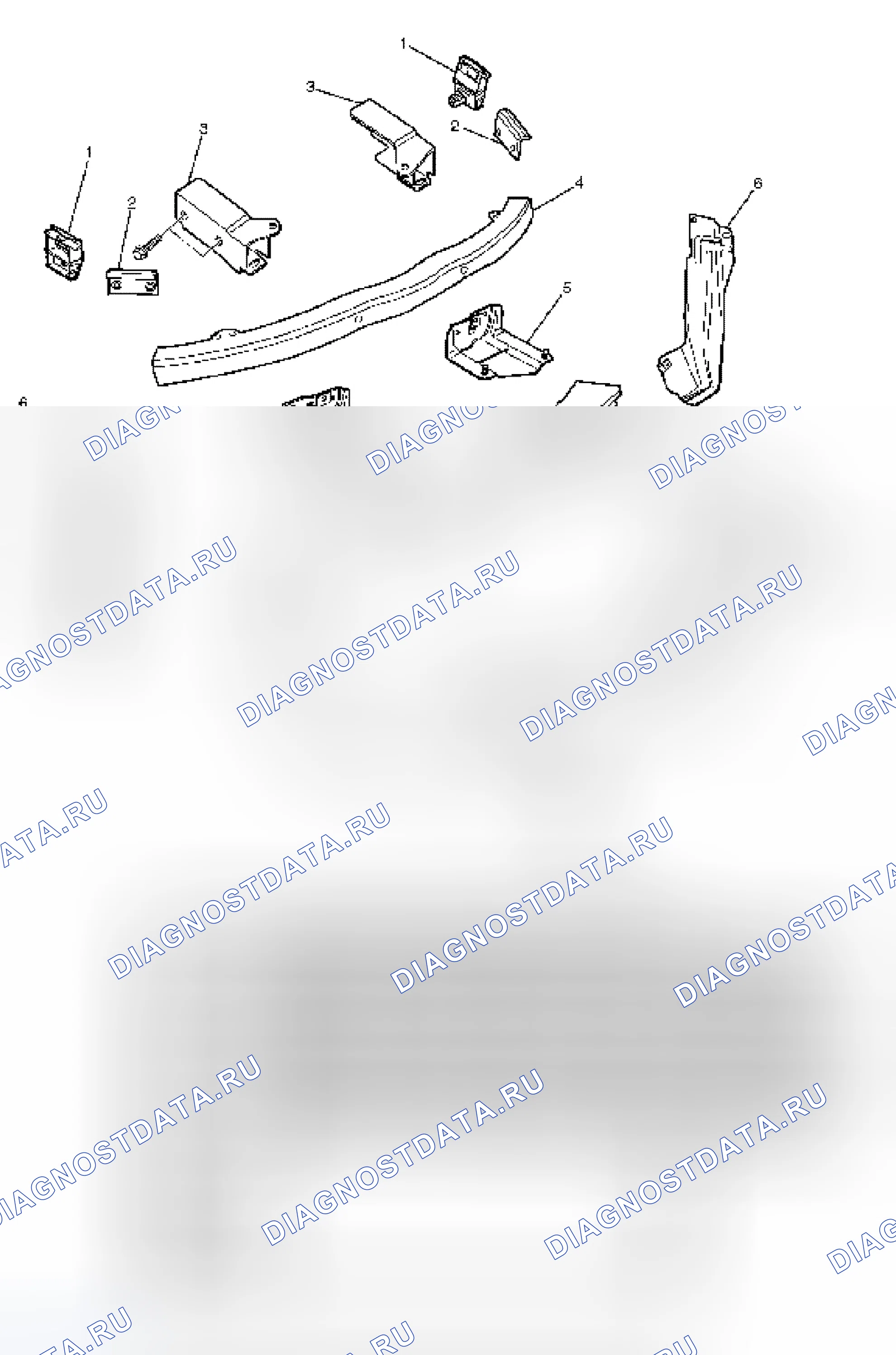 Рис. 21: РАСПОЛОЖЕНИЕ ДЕТАЛЕЙ. Isuzu Axiom I