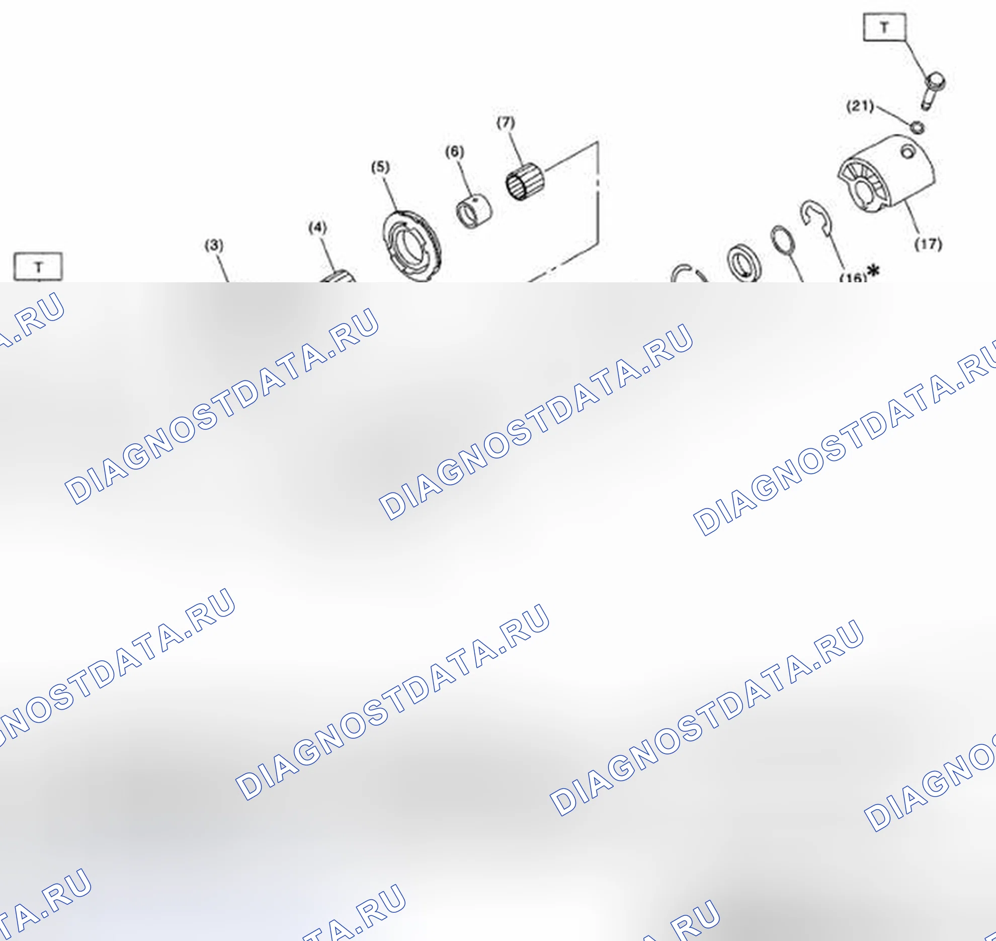 Рис. 460: ОБРАТНЫЙ МЕХАНИЗМ ХОЛОСТОГО ХОДА В СБОРЕ. Subaru Legacy BL/BP рестайлинг