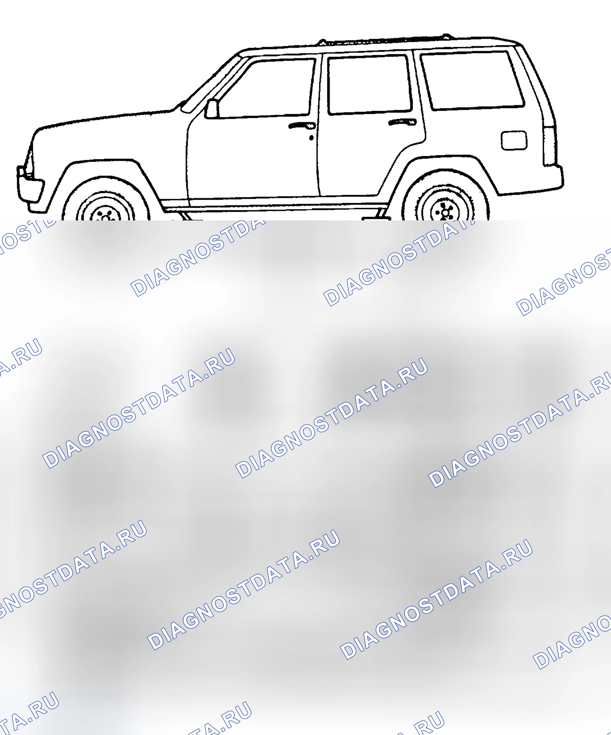 Рис. 10: ДОПОЛНИТЕЛЬНАЯ СЛУЖЕБНАЯ ИНФОРМАЦИЯ. Jeep Cherokee II