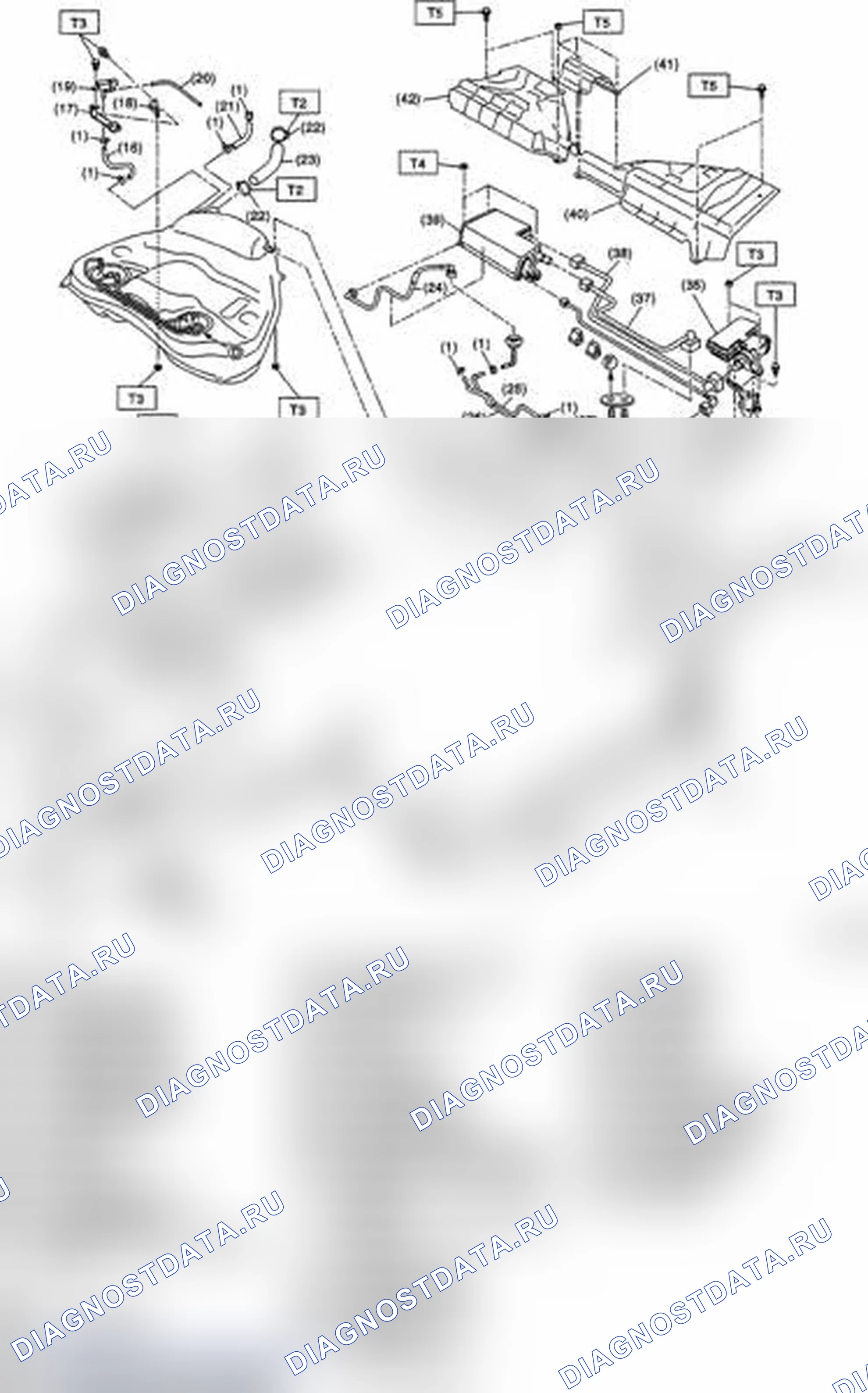 Рис. 124: ТОПЛИВОПРОВОД. Subaru Impreza WRX STI GR