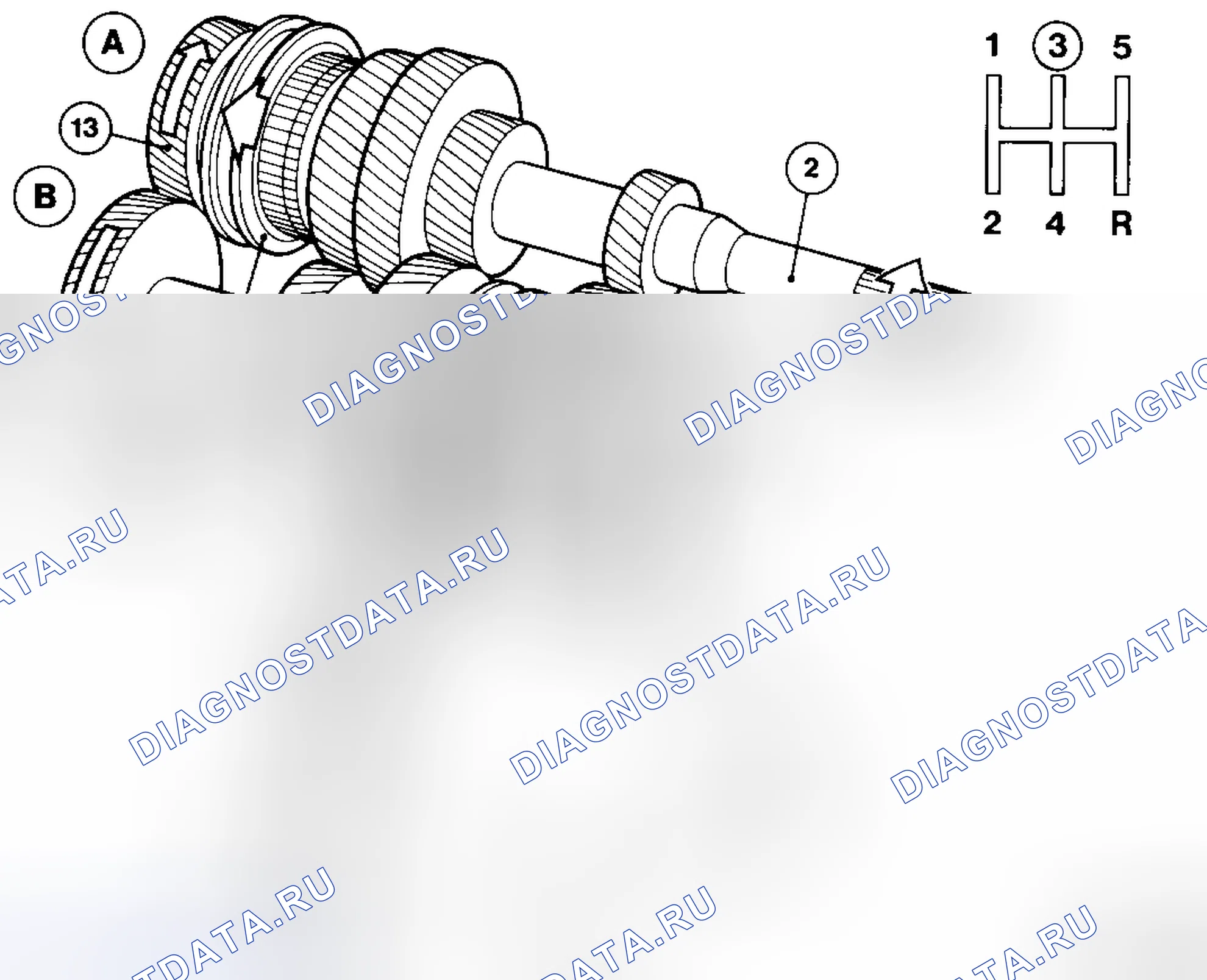 Рис. 1129: 3-я передача (3rd). Volvo C70 I