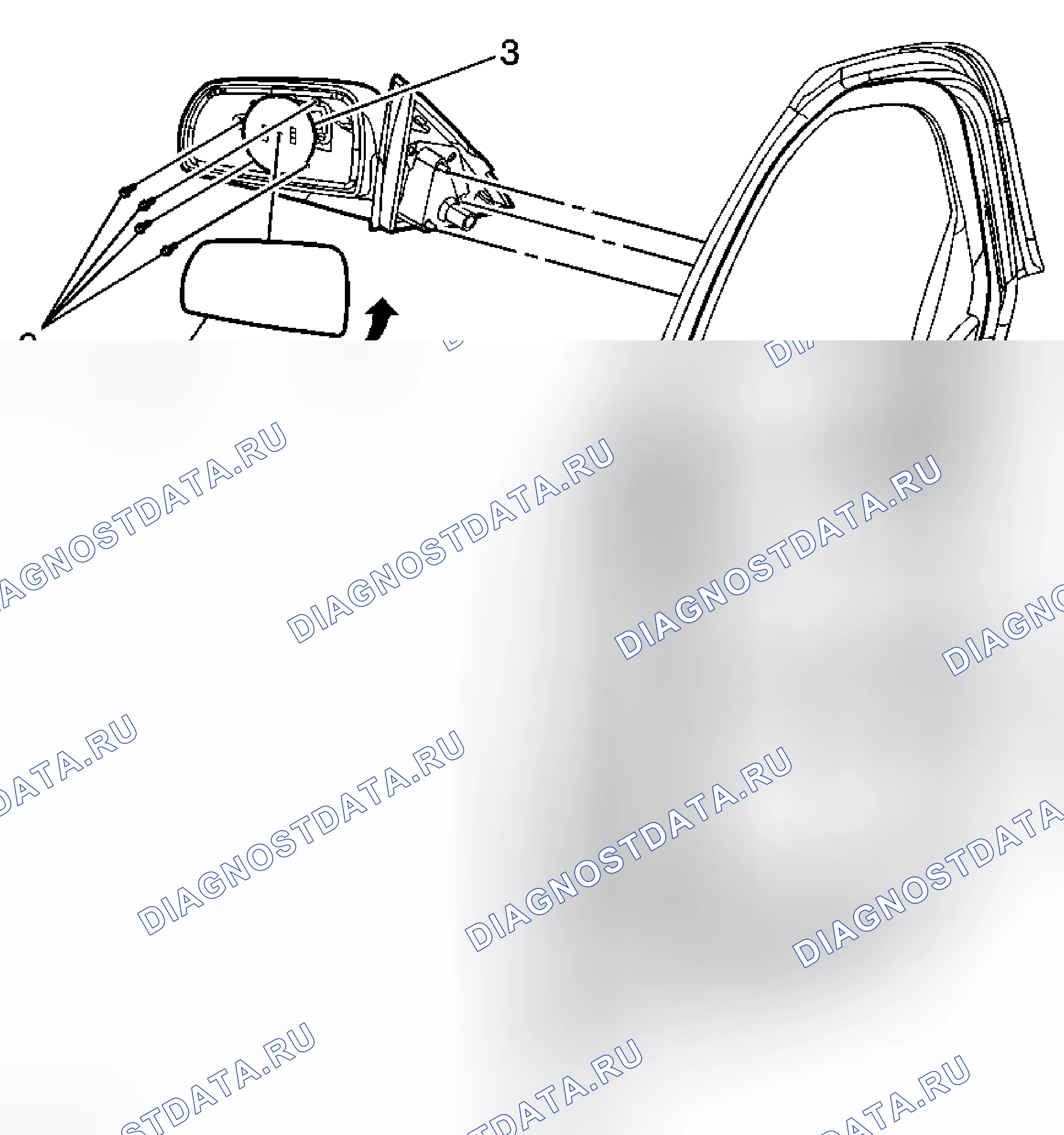 Рис. 8: Замена стекла наружного зеркала заднего вида. Cadillac STS I рестайлинг