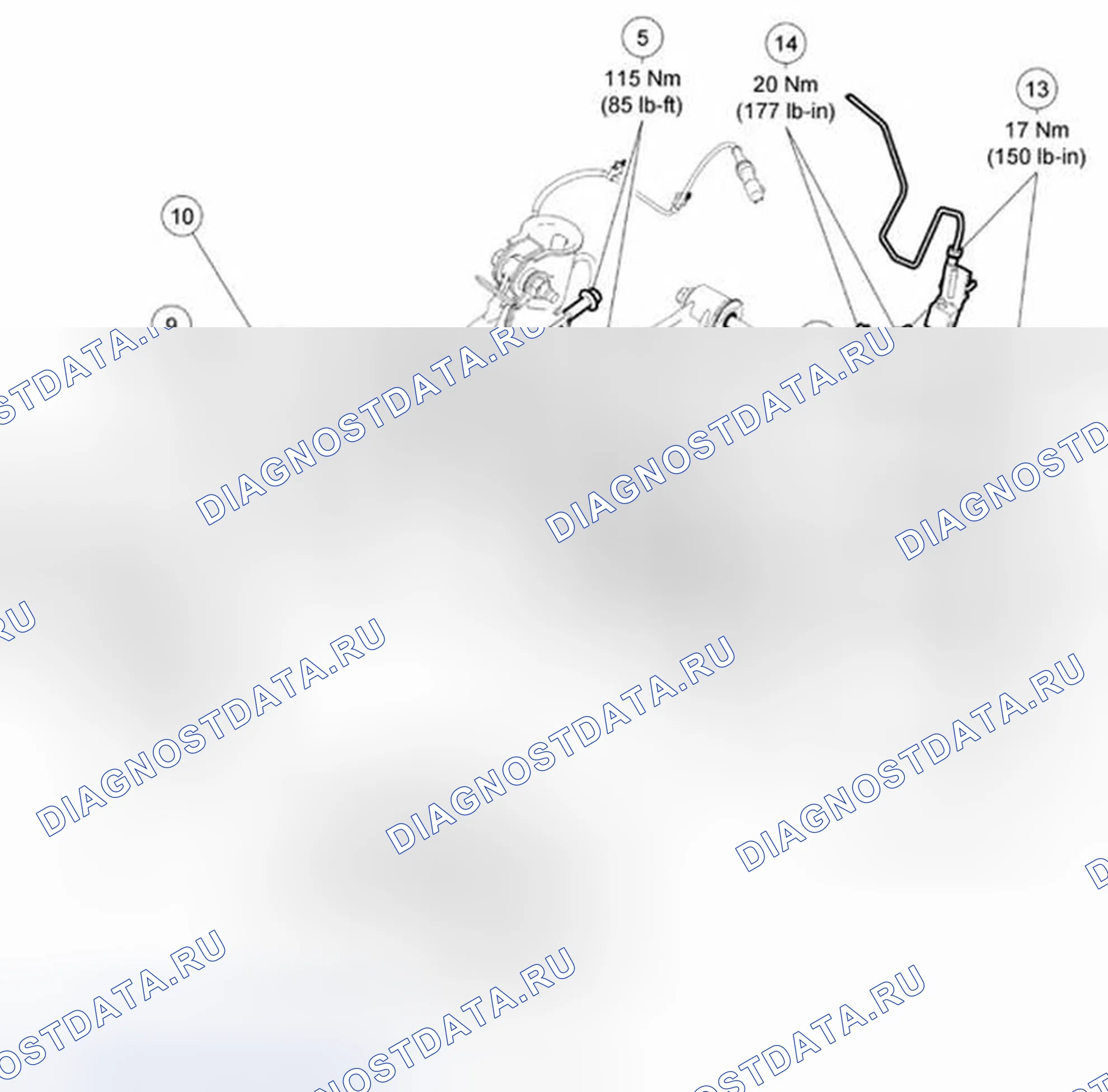 Рис. 12: 2 Поршневой суппорт. Ford Mustang V рестайлинг 2